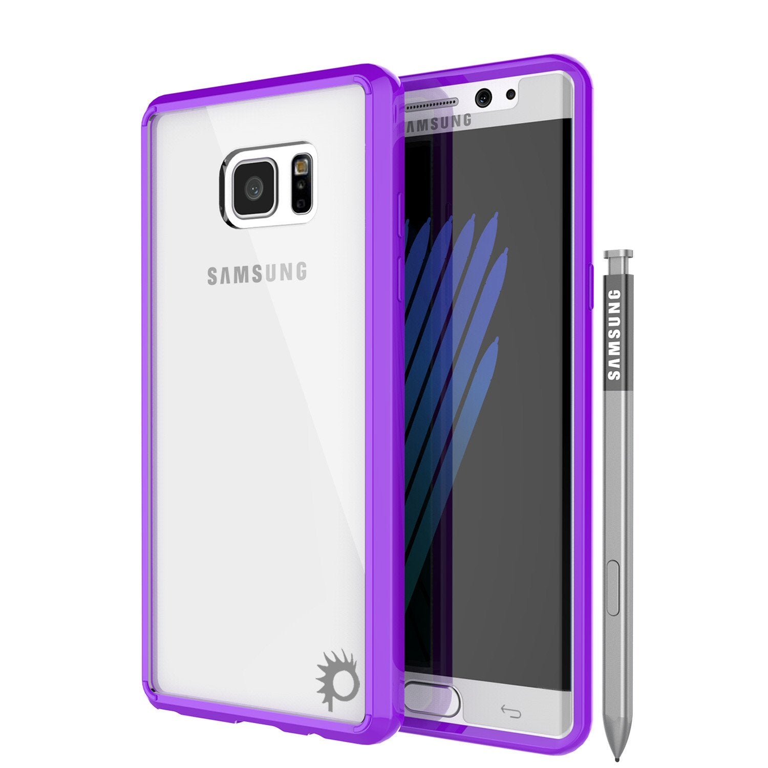 Note 7 Case Punkcase® LUCID 2.0 Purple Series w/ PUNK SHIELD Screen Protector | Ultra Fit