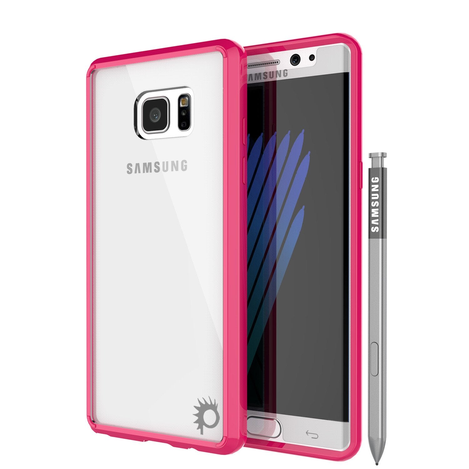 Note 7 Case Punkcase® LUCID 2.0 Pink Series w/ PUNK SHIELD Screen Protector | Ultra Fit
