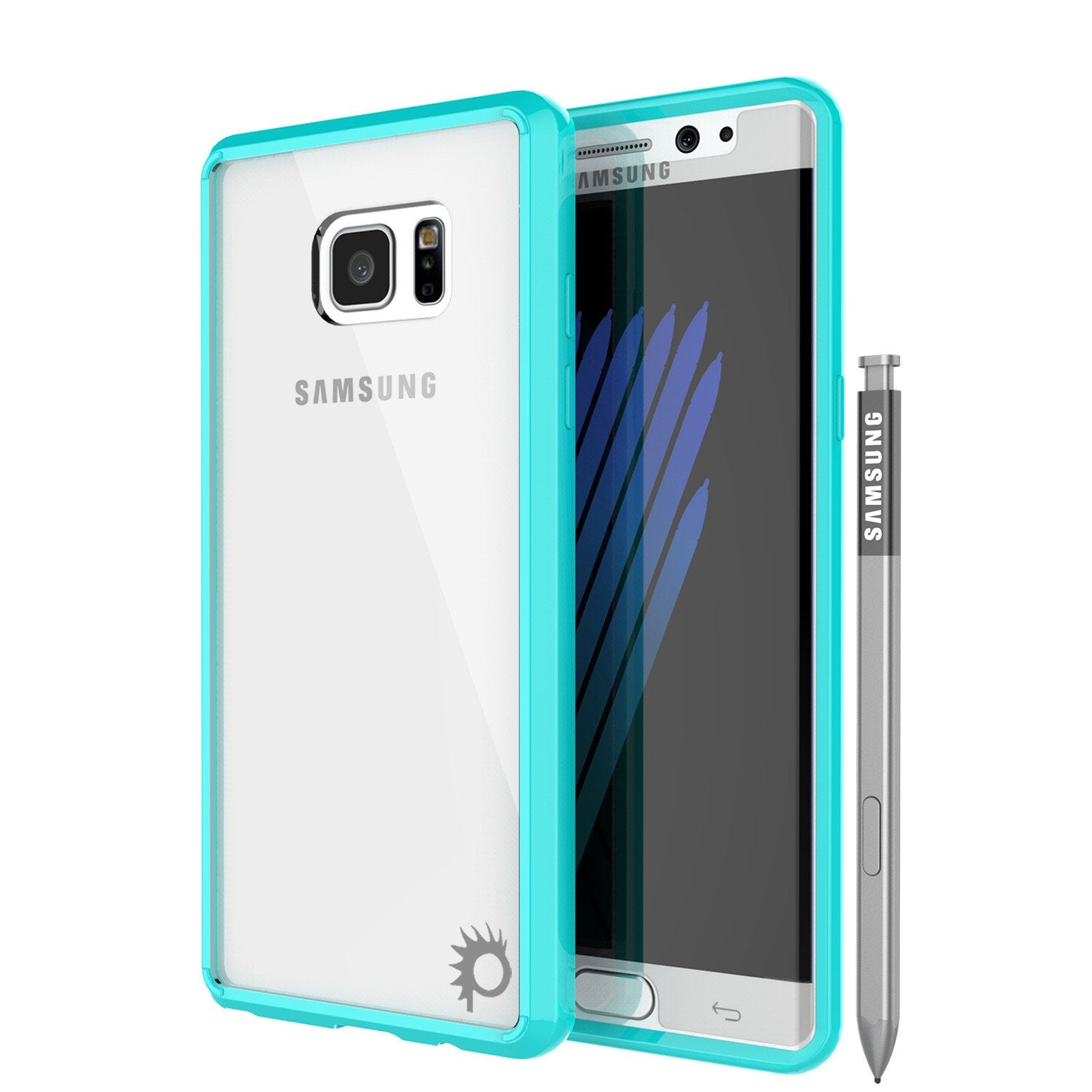 Note 7 Case Punkcase® LUCID 2.0 Teal Series w/ PUNK SHIELD Screen Protector | Ultra Fit