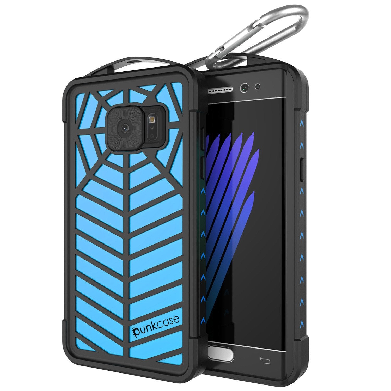 Galaxy Note 7 Waterproof Case, Punkcase WEBSTER Series, Light Blue | Heavy Duty Armor Cover