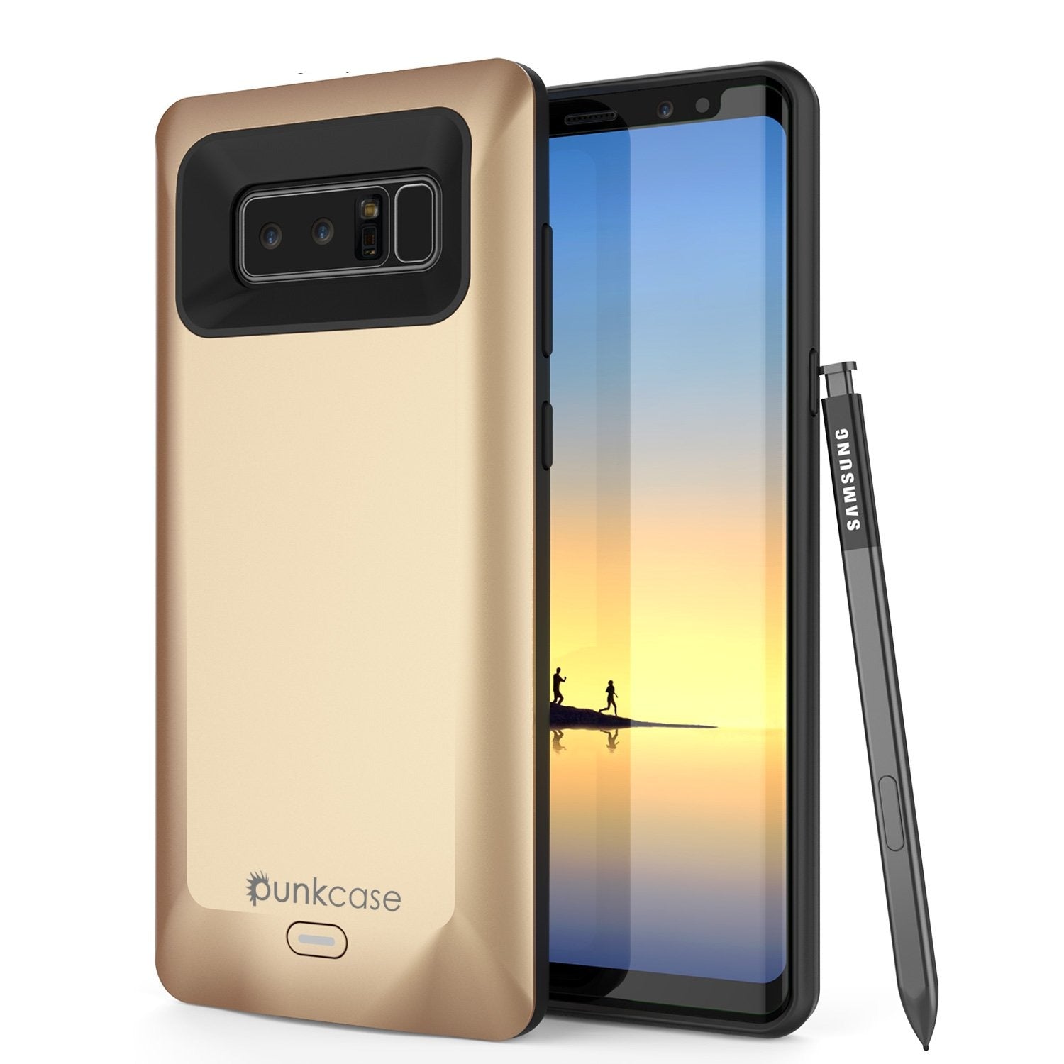 Galaxy Note 8 5000mAH Battery Charger Case W/ Screen Protector [Gold]