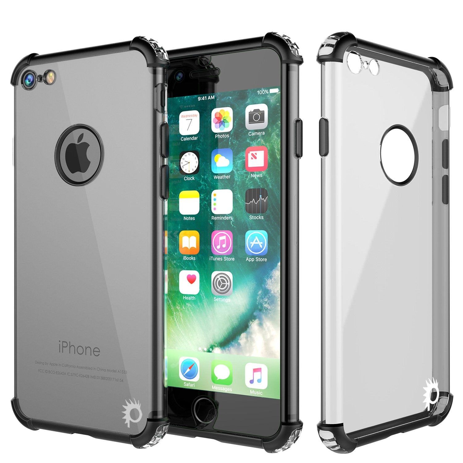 iPhone 7 Case, Punkcase [BLAZE SERIES] Protective Cover W/ PunkShield Screen Protector [Shockproof] [Slim Fit] for Apple iPhone [Silver]