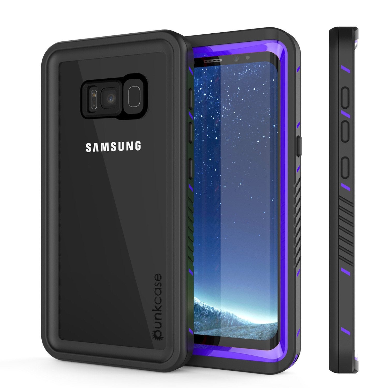 Galaxy S8 Case, Punkcase [Extreme Series] Armor Purple Cover