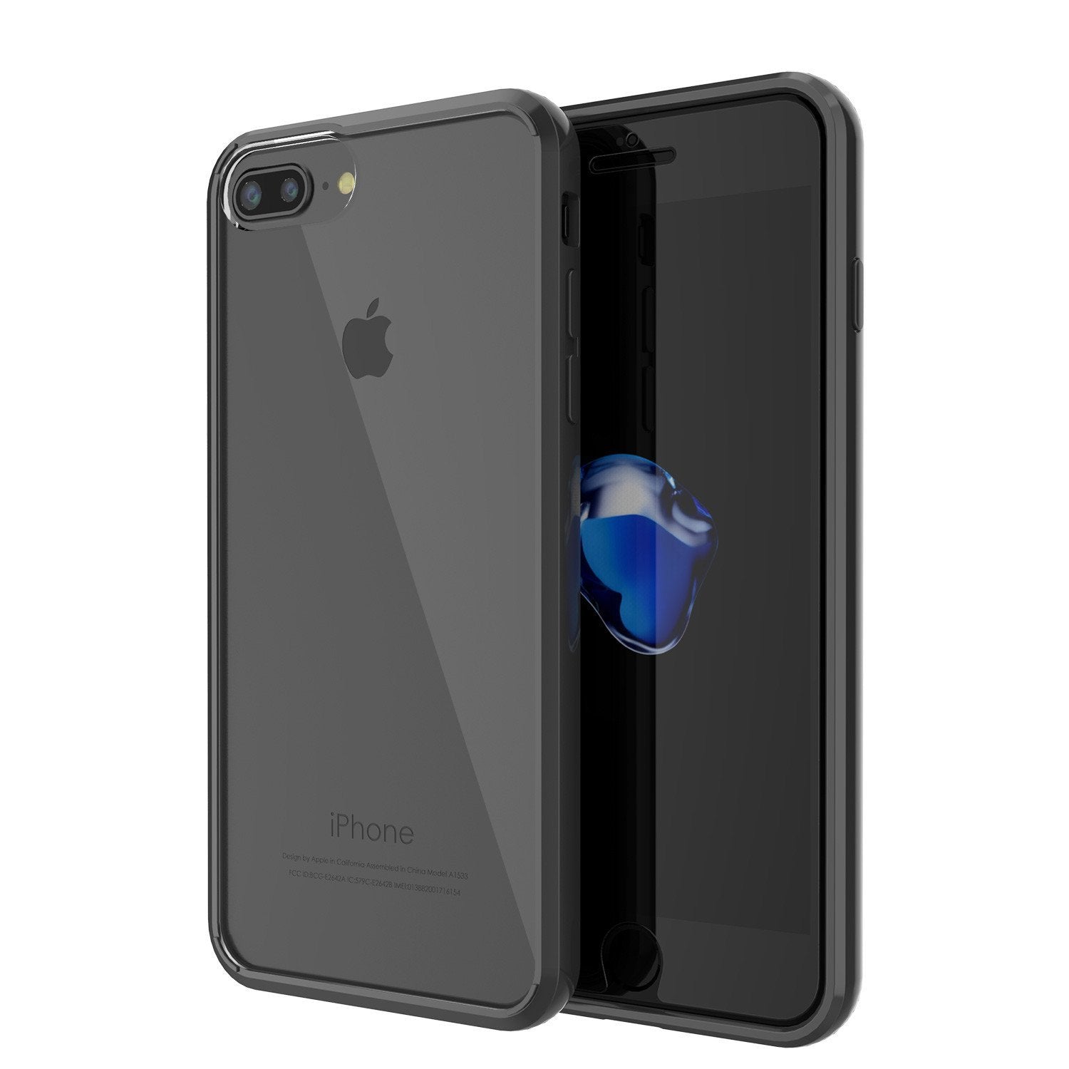 iPhone 8 Case Punkcase® LUCID 2.0 Black Series w/ PUNK SHIELD Screen Protector | Ultra Fit