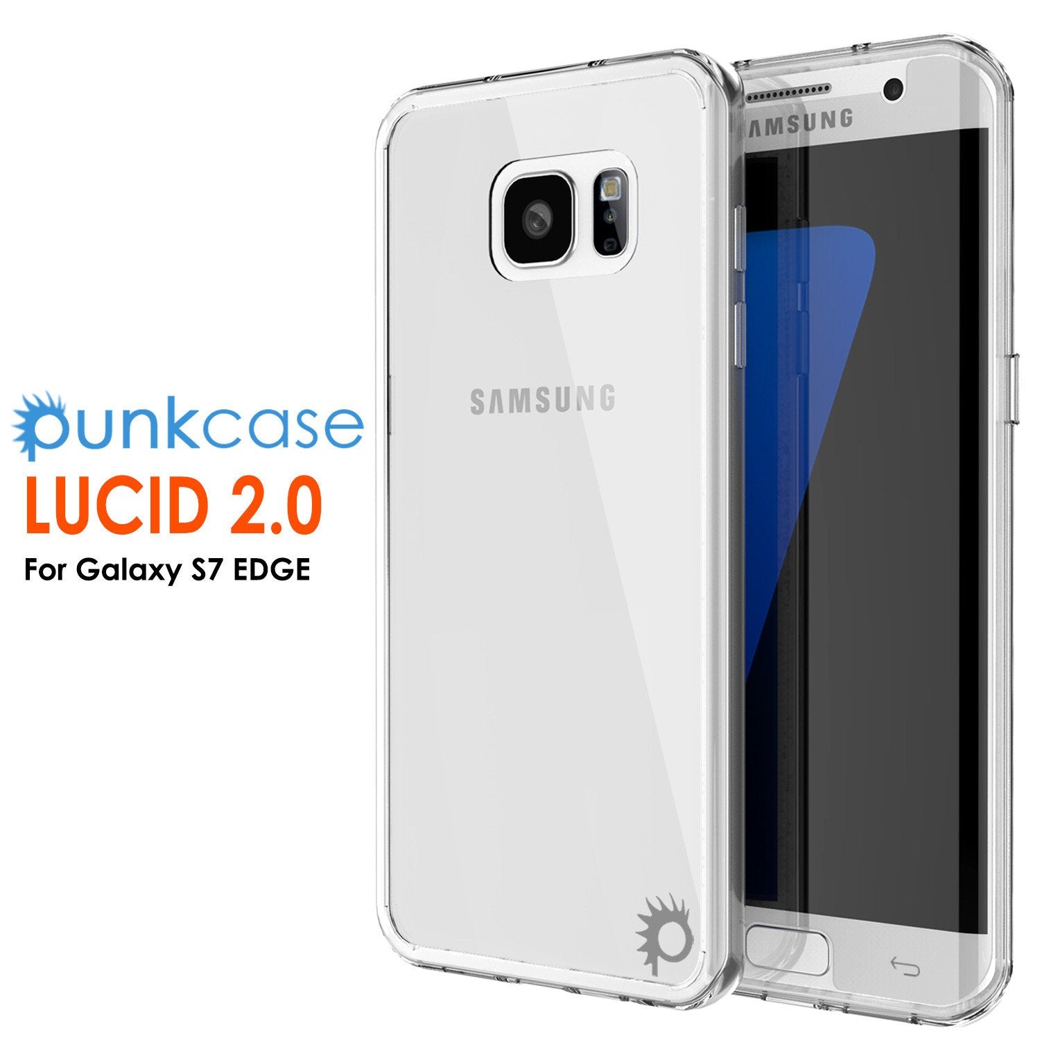 S7 Edge Case Punkcase® LUCID 2.0 Clear Series w/ PUNK SHIELD Screen Protector | Ultra Fit