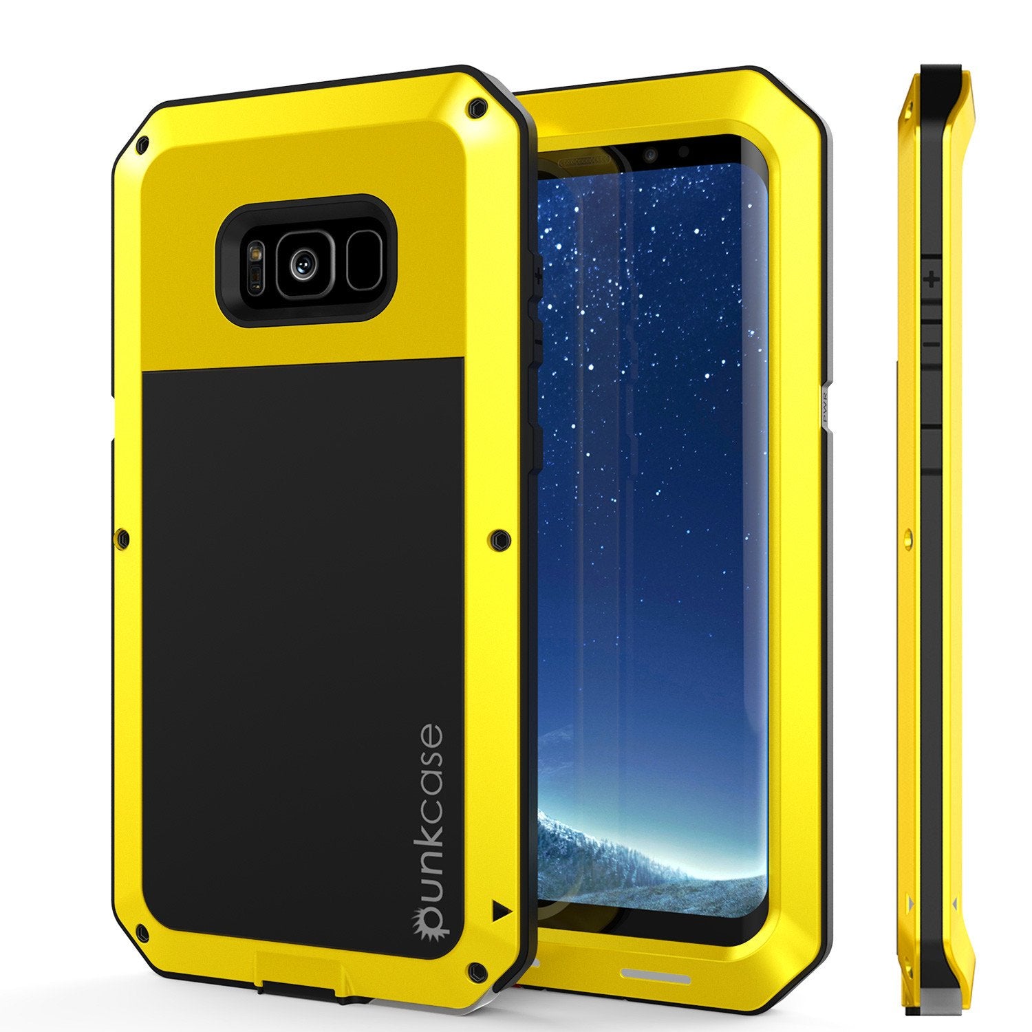 Galaxy S8 Metal Case, Heavy Duty Military Grade Rugged Armor Cover [shock proof] W/ Prime Drop Protection [NEON]