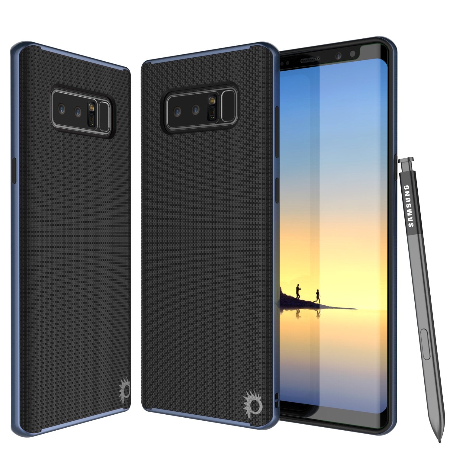 Galaxy Note 8 Screen/Shock Protective Dual Layer Case [Navy Blue]
