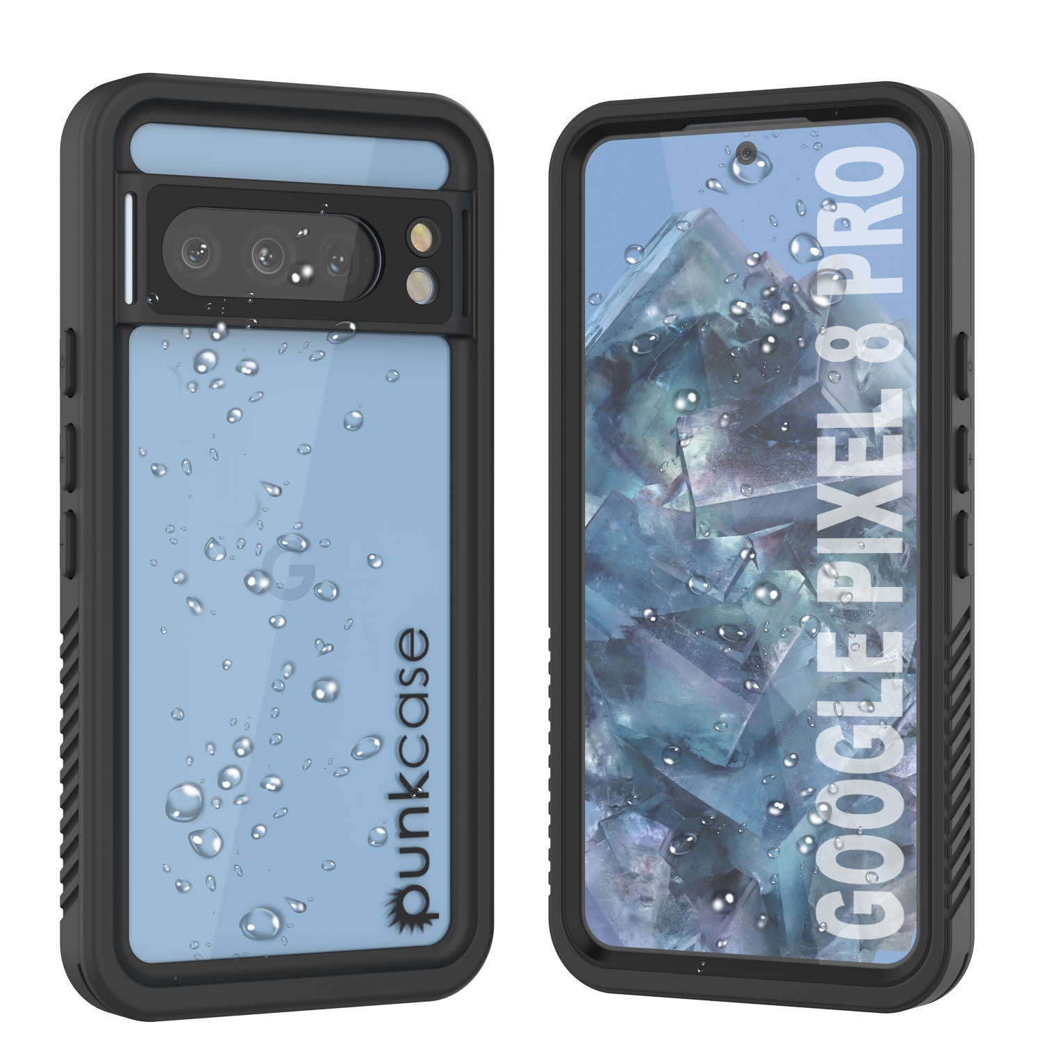 Google Pixel 8 Pro Waterproof Case, Punkcase [Extreme Series] Armor Cover W/ Built In Screen Protector [Black]
