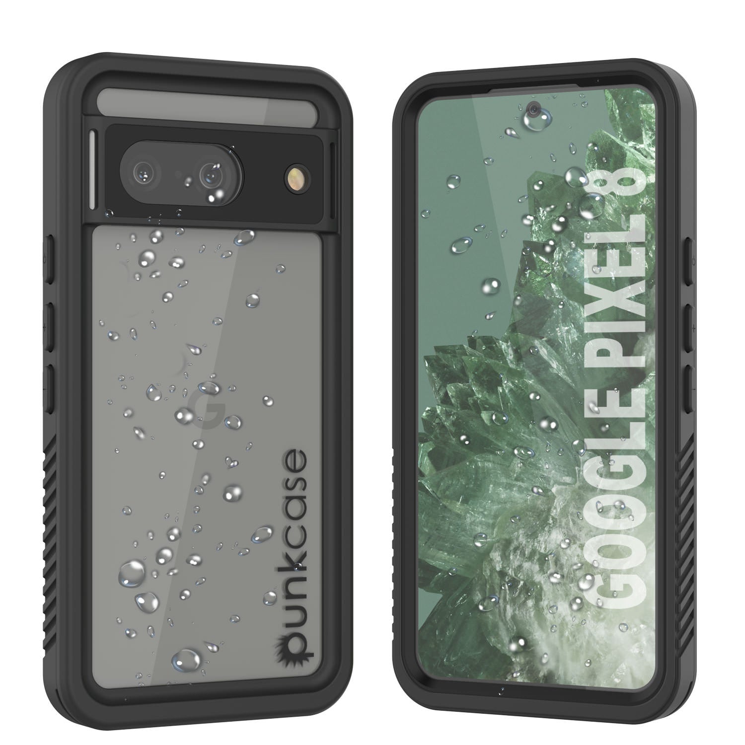 Google Pixel 8  Waterproof Case, Punkcase [Extreme Series] Armor Cover W/ Built In Screen Protector [Black]