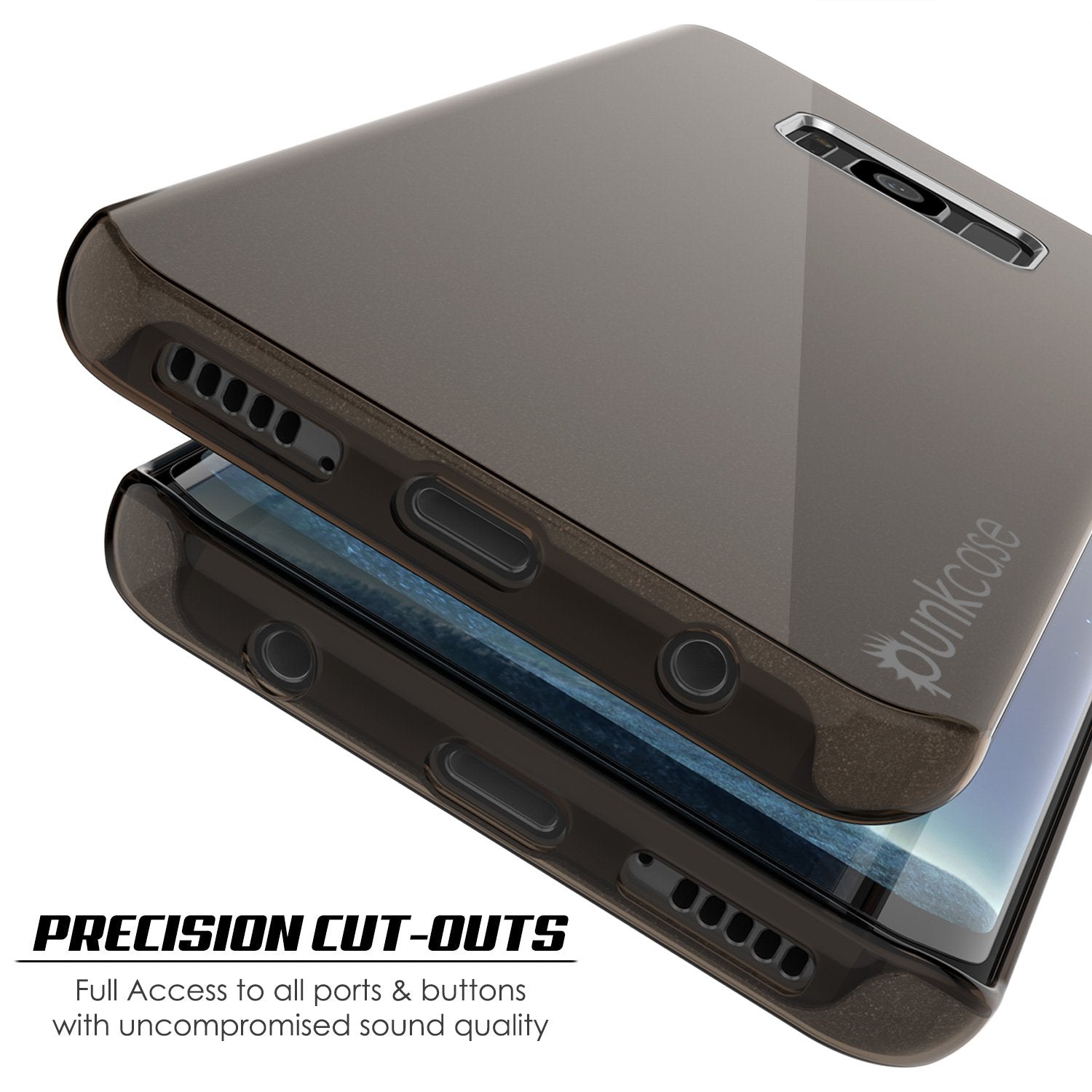 Galaxy S8 Plus Punkcase Galactic 2.0 Series Ultra Slim Case [Black]