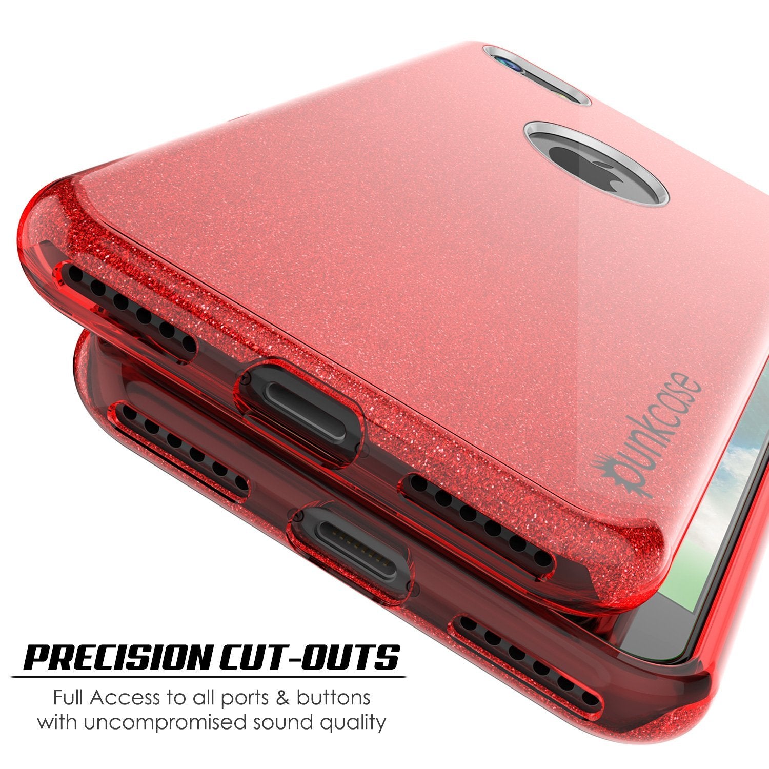 iPhone SE (4.7") Case, Punkcase Galactic 2.0 Series Ultra Slim Protective Armor TPU Cover [Red]
