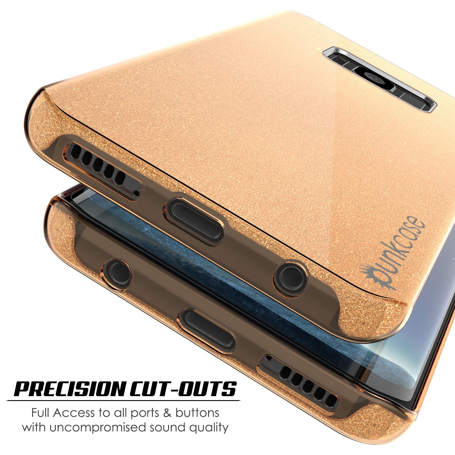 Galaxy S8 Plus Punkcase Galactic 2.0 Series Ultra Slim Case [Gold]