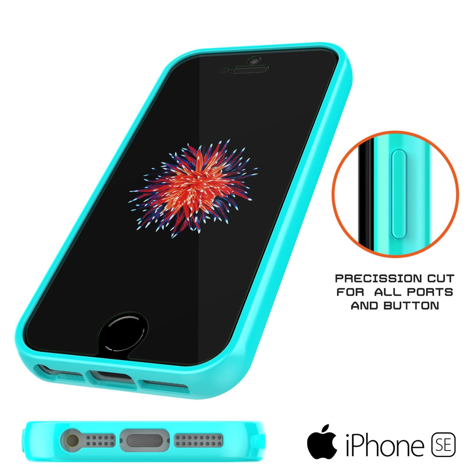 iPhone SE/5S/5 Case Punkcase® LUCID 2.0 Teal Series w/ PUNK SHIELD Screen Protector | Ultra Fit
