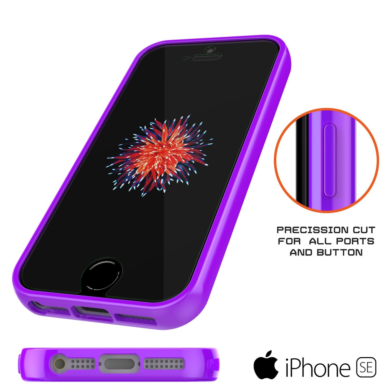iPhone SE/5S/5 Case Punkcase® LUCID 2.0 Purple Series w/ PUNK SHIELD Screen Protector | Ultra Fit
