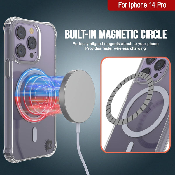Scratch Charging Punkcase iPhone 15 Pro Magnetic Wireless Charging Case [ClearMag Serie ...