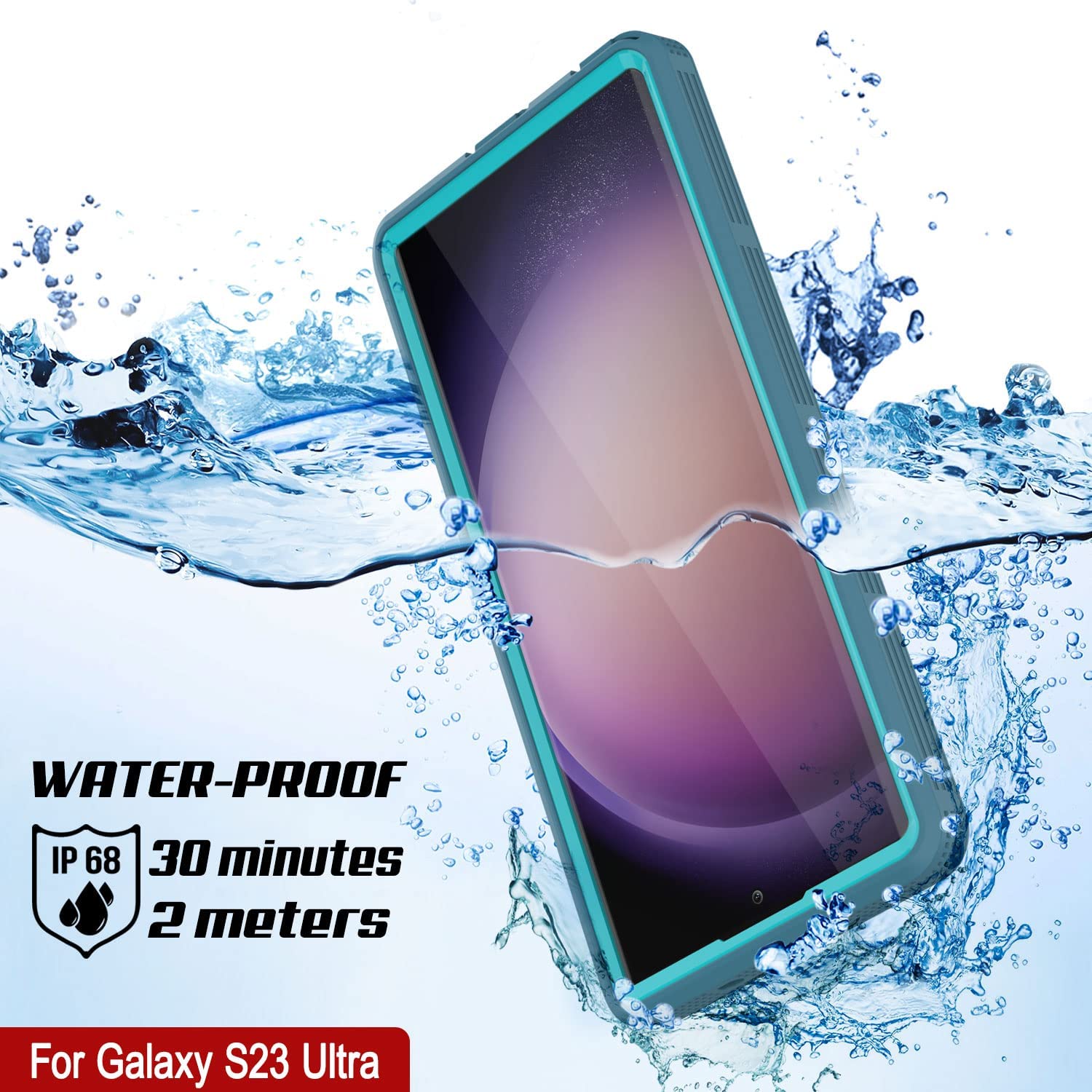 Galaxy S23 Ultra Waterproof Case [Alpine 2.0 Series] [Slim Fit] [IP68 Certified] [Shockproof] [Blue]