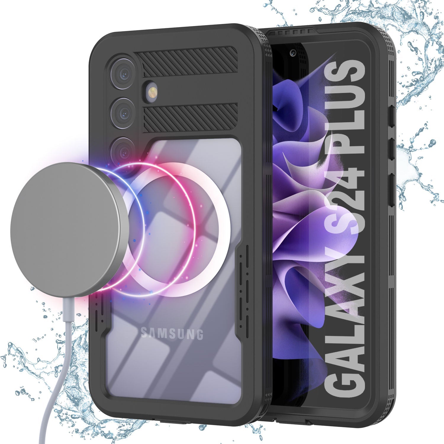 Galaxy S24+ Plus Waterproof Case [Alpine 2.0 Series] [Slim Fit] [IP68 Certified] [Shockproof] [Black]