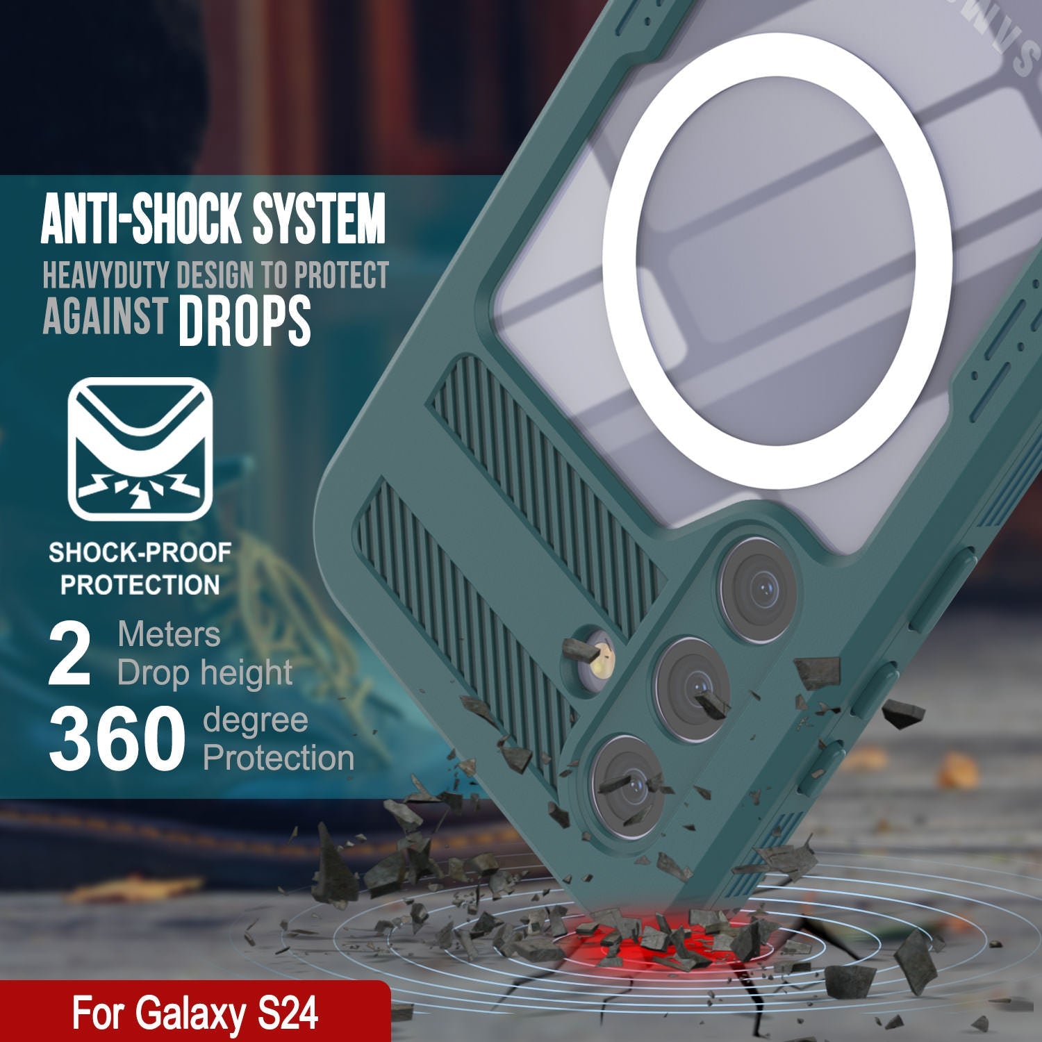 Galaxy S24 Ultra Waterproof Case [Alpine 2.0 Series] [Slim Fit] [IP68 Certified] [Shockproof] [Blue]