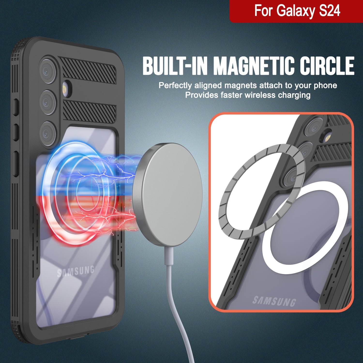 Galaxy S24 Ultra Waterproof Case [Alpine 2.0 Series] [Slim Fit] [IP68 Certified] [Shockproof] [Black]