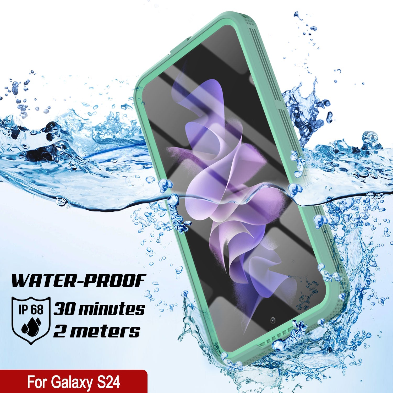 Galaxy S24 Ultra Waterproof Case [Alpine 2.0 Series] [Slim Fit] [IP68 Certified] [Shockproof] [Teal]