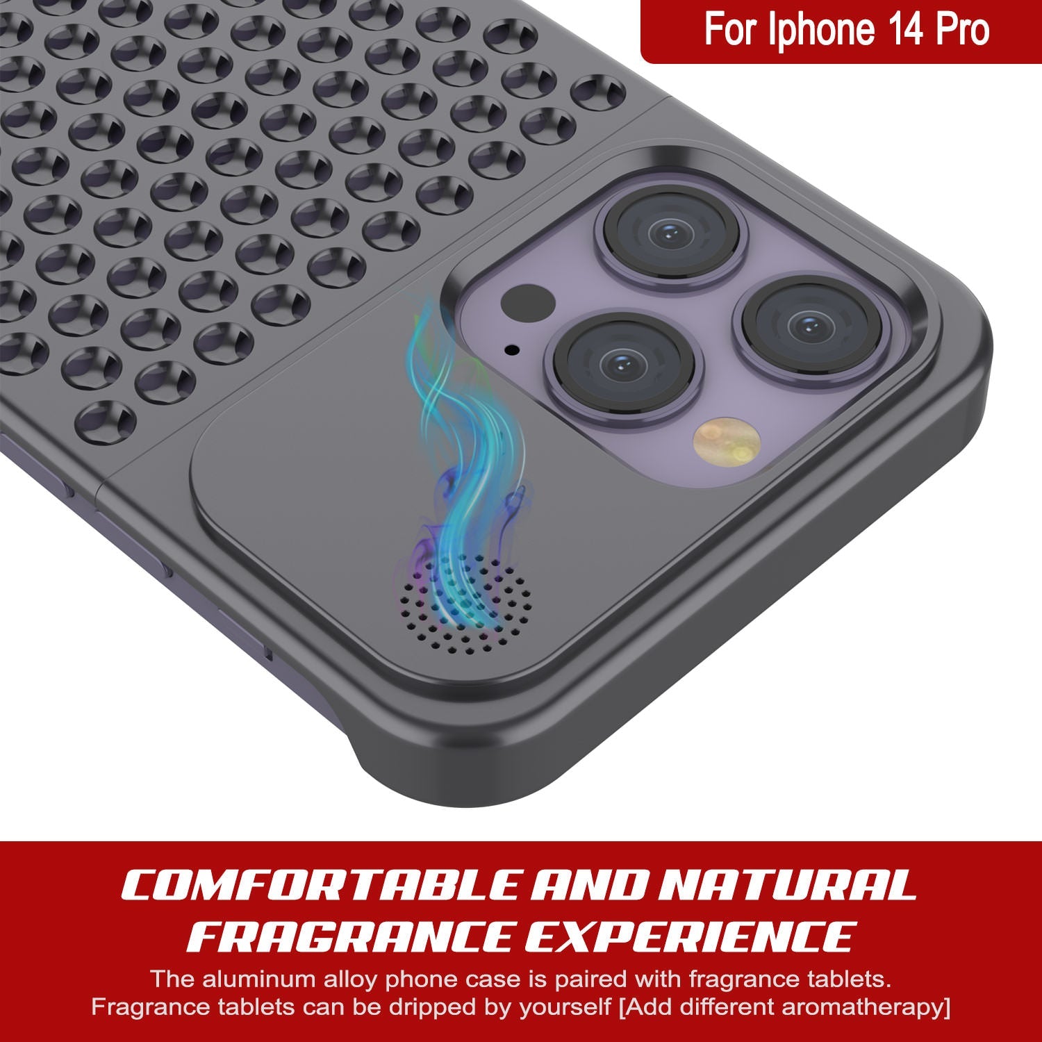 PunkCase for iPhone 14 Pro Aluminum Alloy Case [Fortifier Extreme Series] Ultra Durable Cover [Grey]