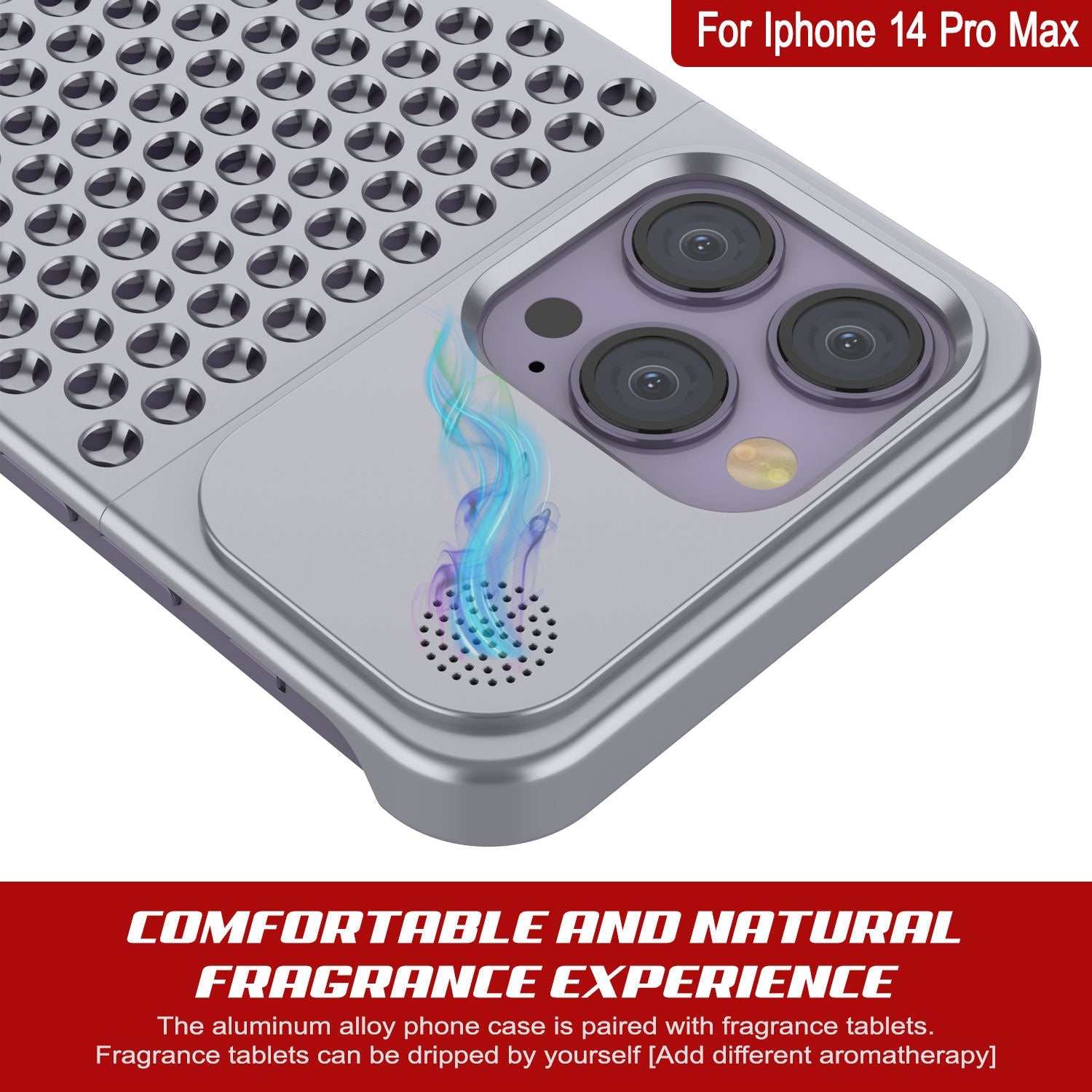 PunkCase for iPhone 14 Pro Max Aluminum Alloy Case [Fortifier Extreme Series] Ultra Durable Cover [Silver]