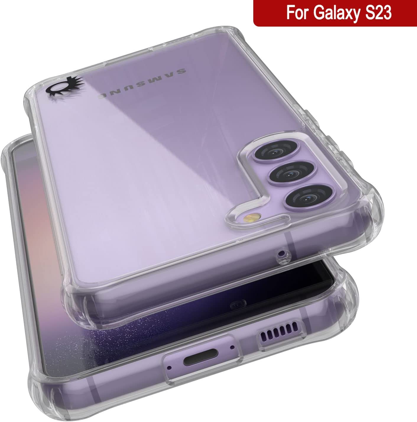 Galaxy S24 Case [Clear Acrylic Series] [Non-Slip] For Galaxy S24 [Black]