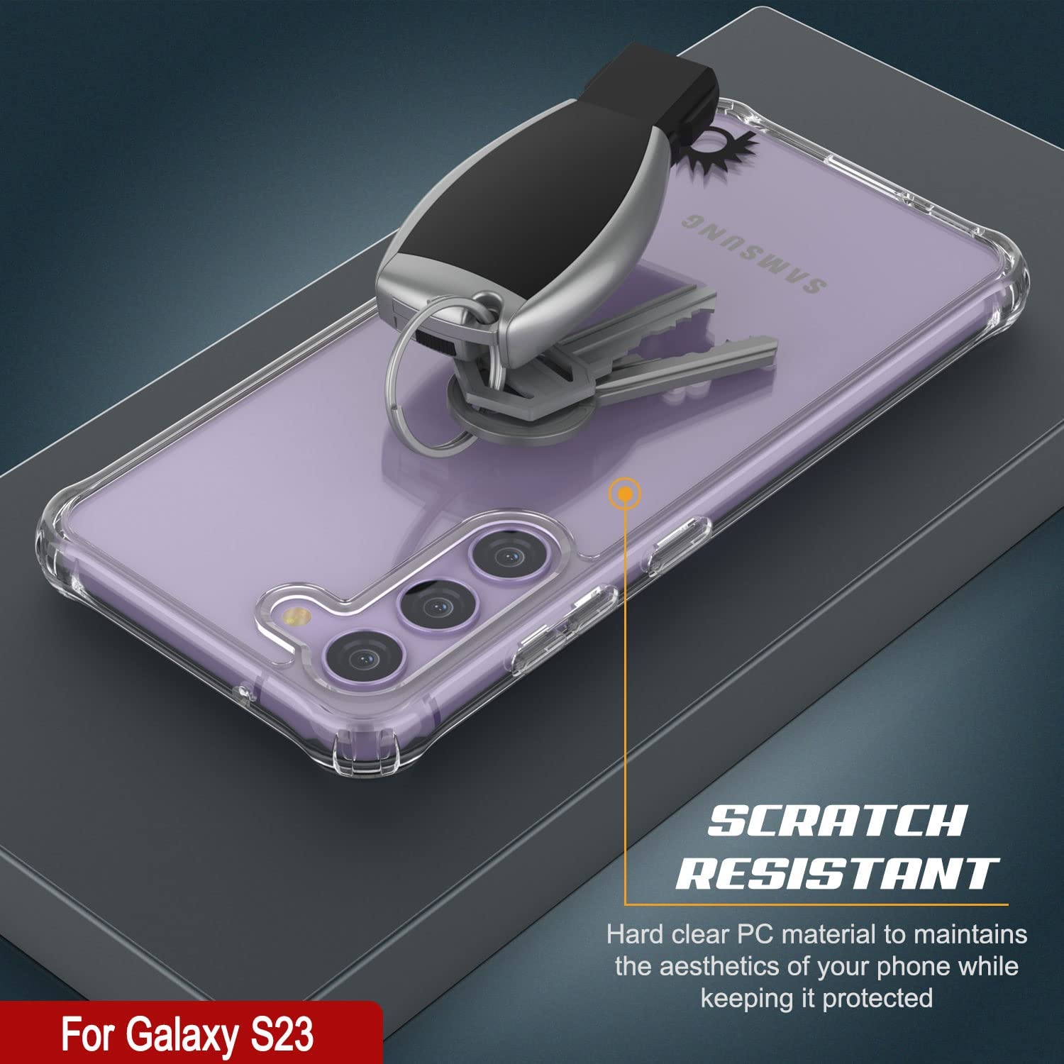 Galaxy S24 Case [Clear Acrylic Series] [Non-Slip] For Galaxy S24 [Clear]