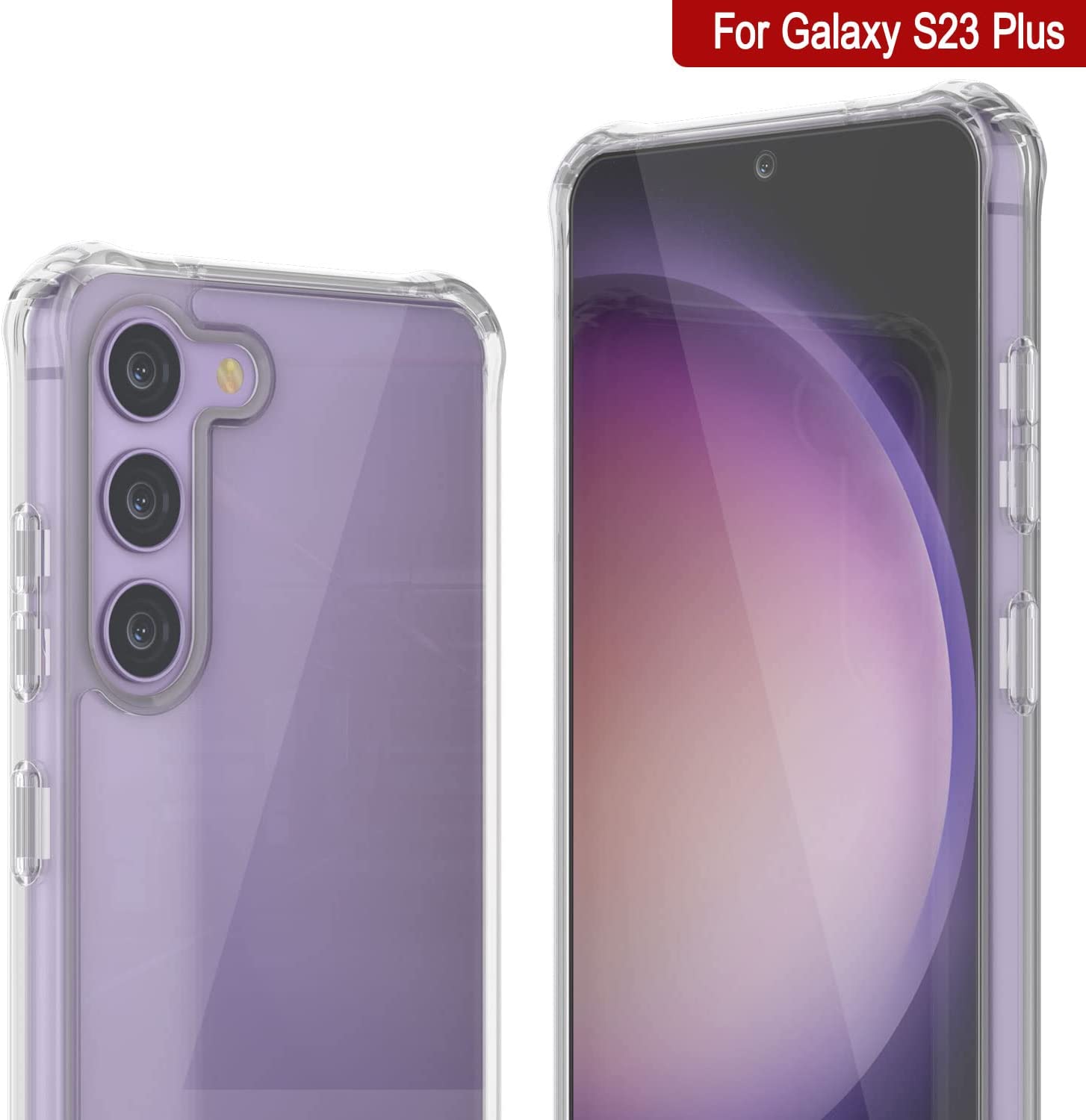 Galaxy S24 Plus Case [Clear Acrylic Series] [Non-Slip] For Galaxy S24 Plus [Purple]