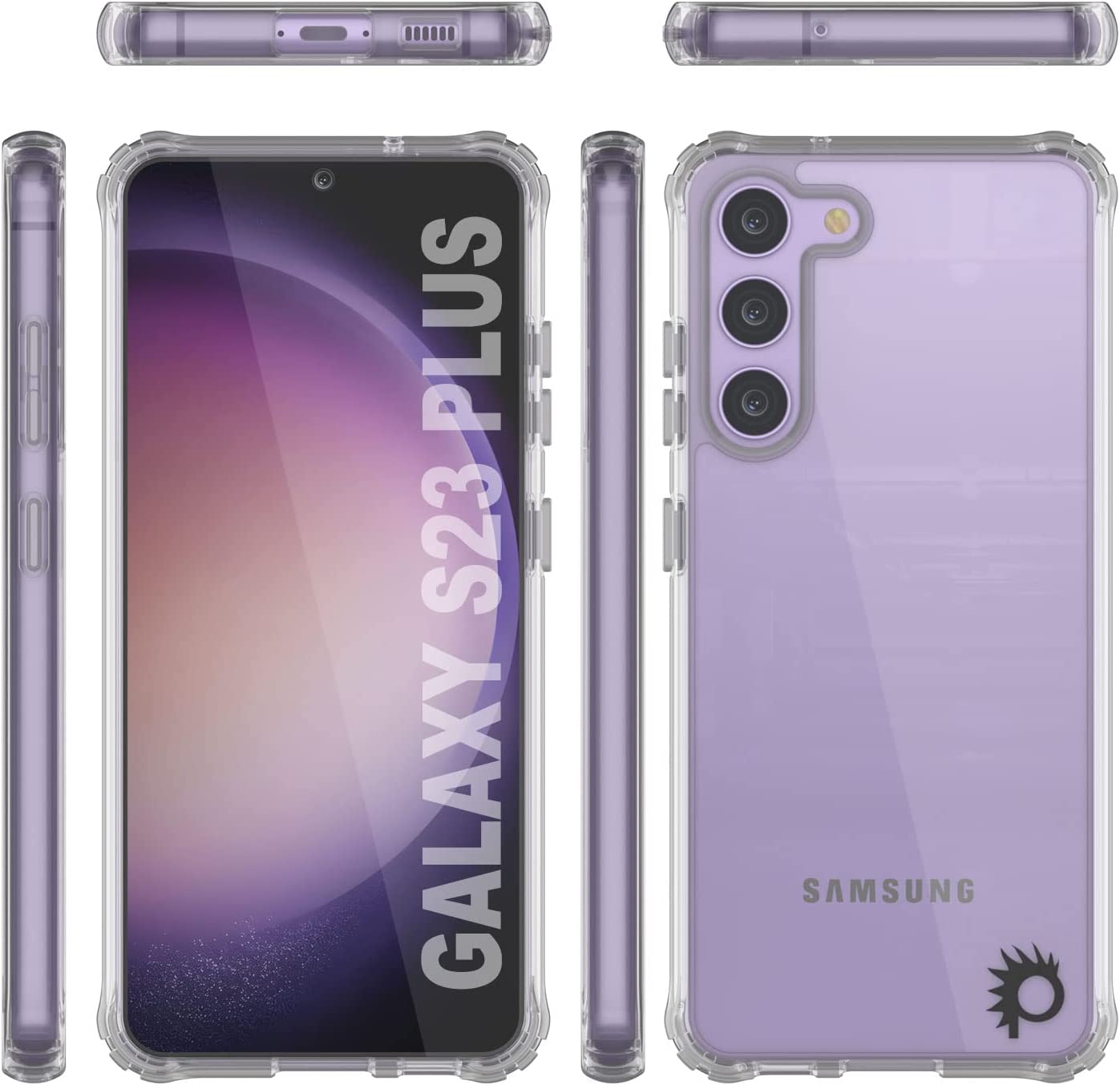 Galaxy S24 Plus Case [Clear Acrylic Series] [Non-Slip] For Galaxy S24 Plus [Grey]