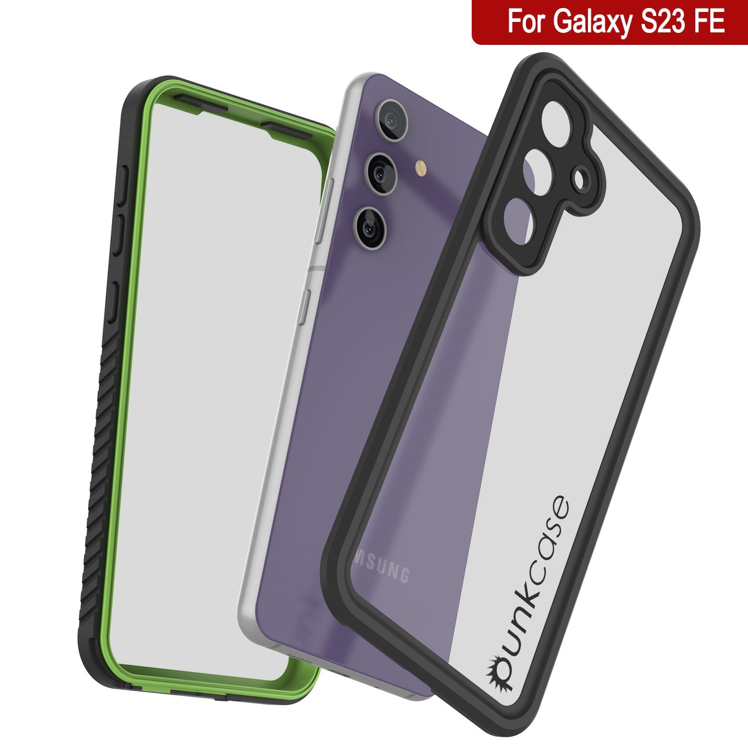 Galaxy S23 FE Water/ Shockproof [Extreme Series] Screen Protector Case [Light Green]