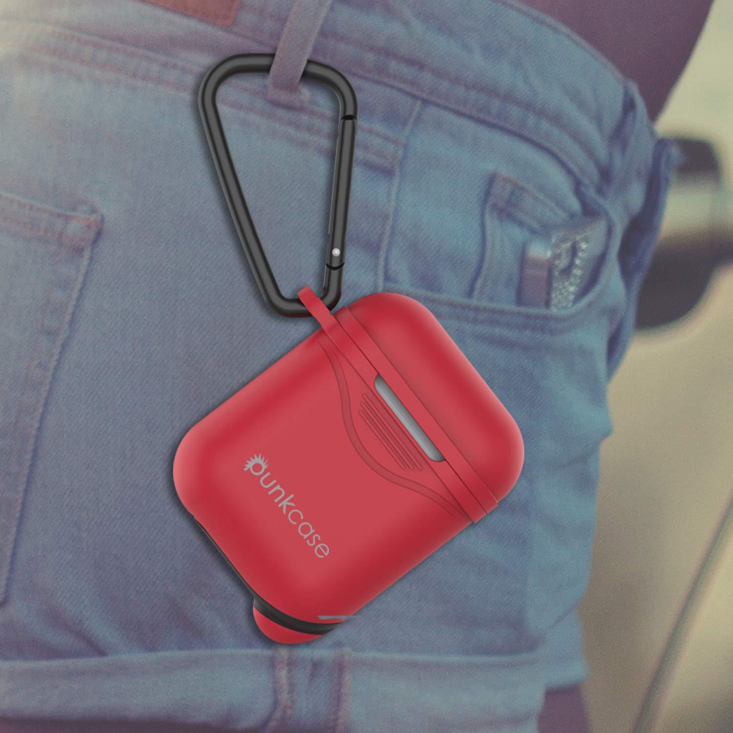 Punkcase Airpod Case with Keychain (Red)