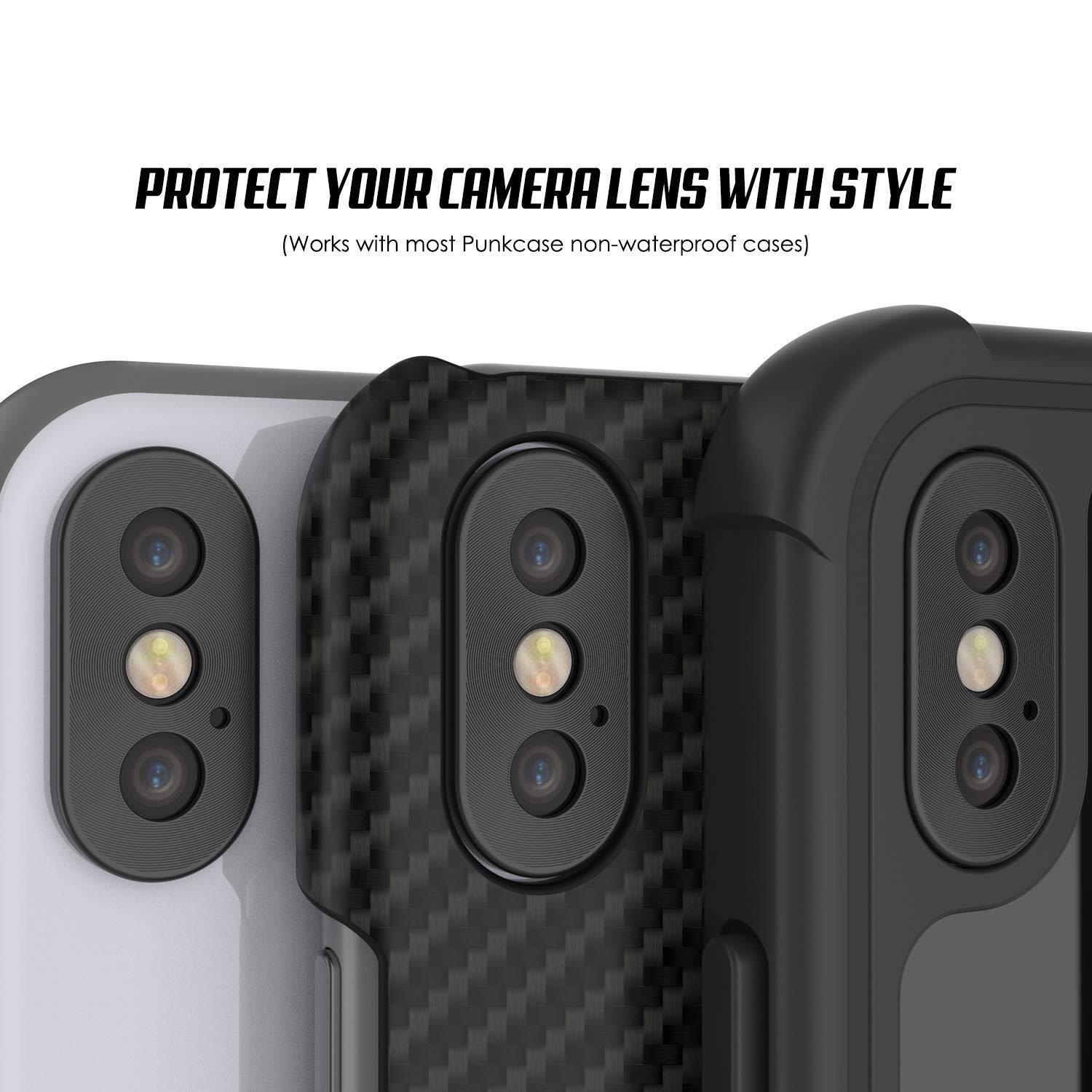 Punkcase iPhone XS Camera Protector Ring [Black]