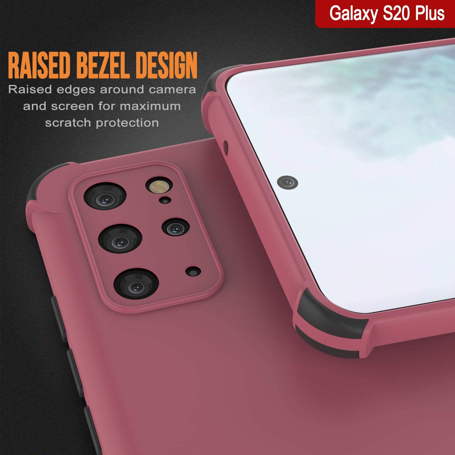 Punkcase Protective & Lightweight TPU Case [Sunshine Series] for Galaxy S20+ Plus [Rose]