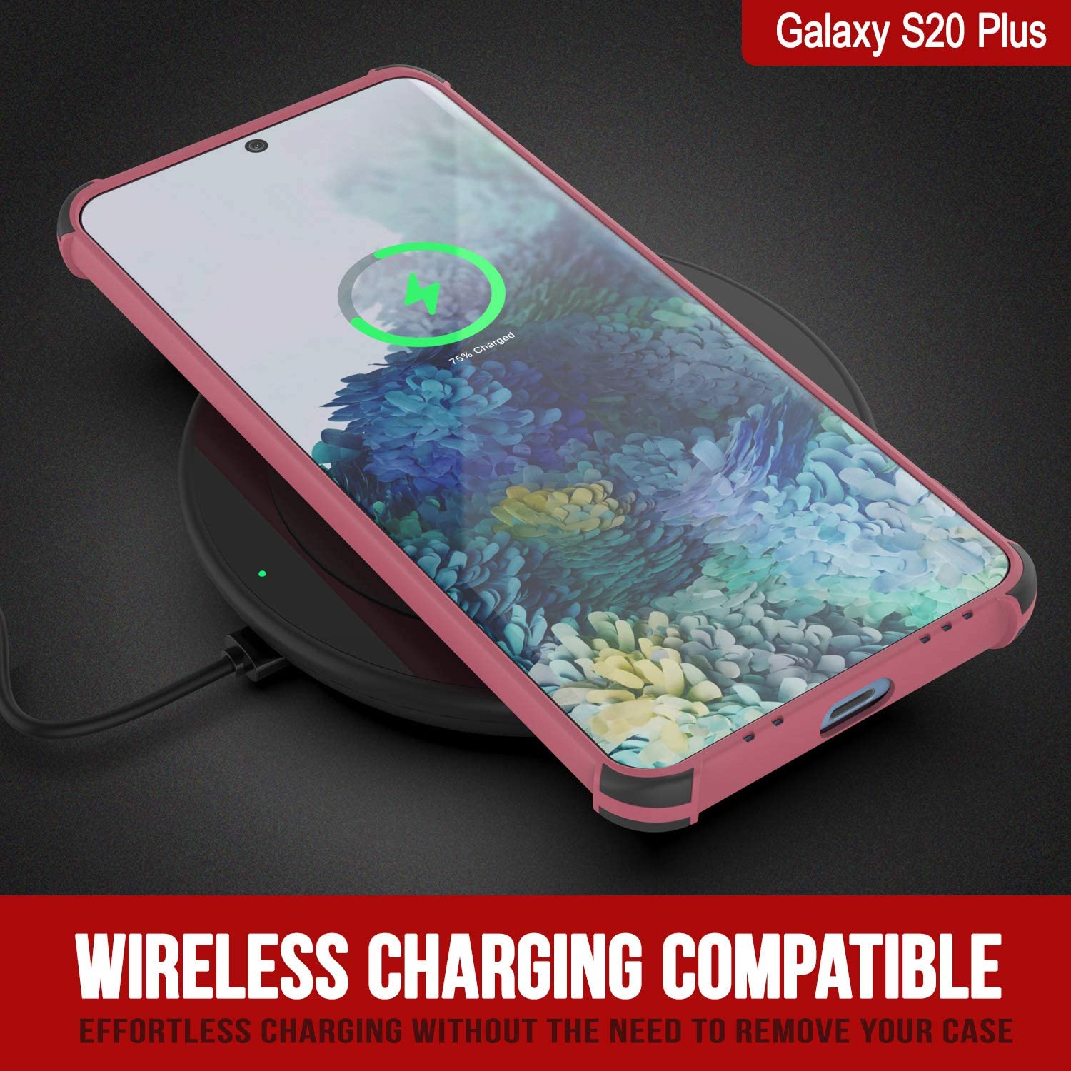Punkcase Protective & Lightweight TPU Case [Sunshine Series] for Galaxy S20+ Plus [Rose]