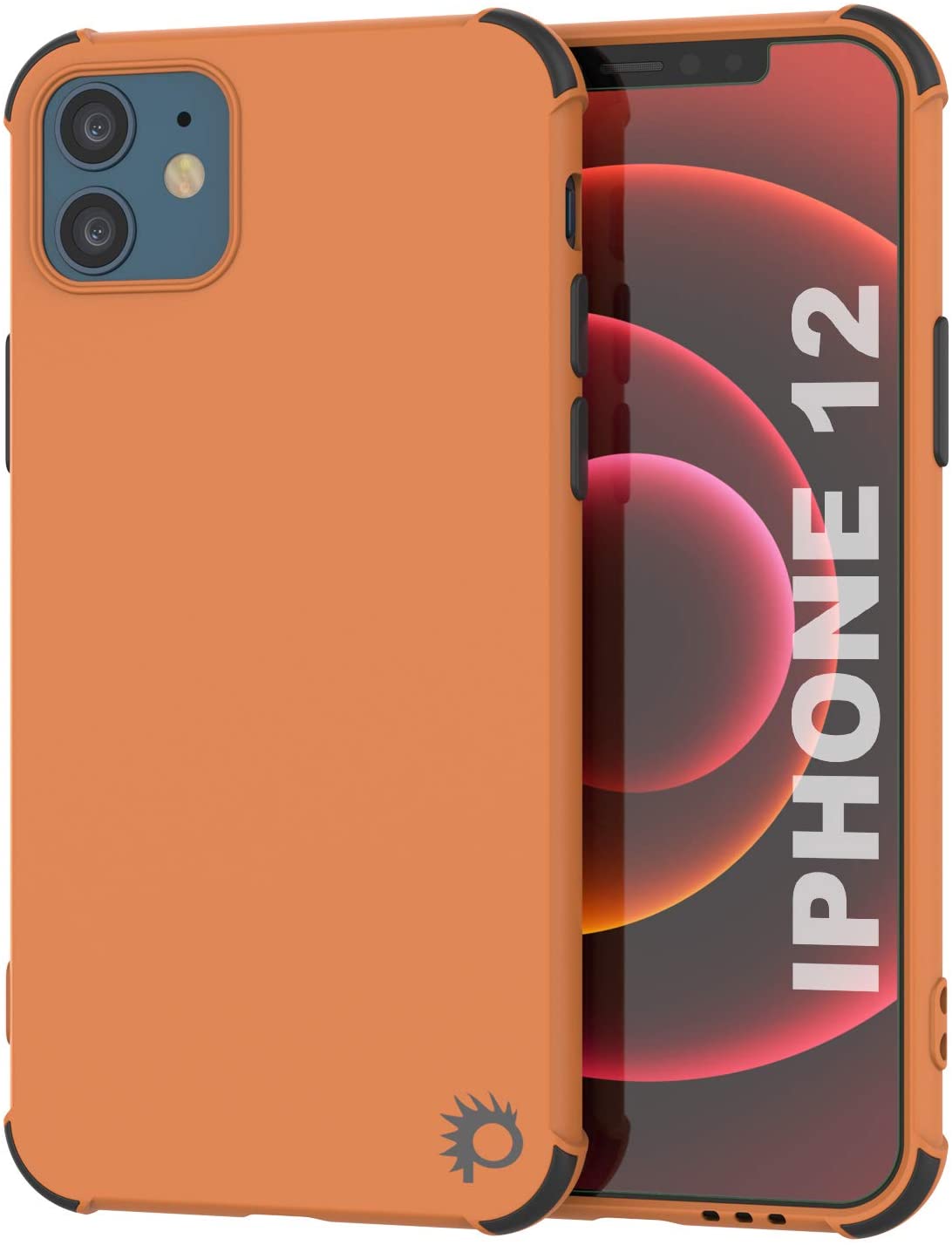 Punkcase Protective & Lightweight TPU Case [Sunshine Series] for iPhone 12 [Orange]