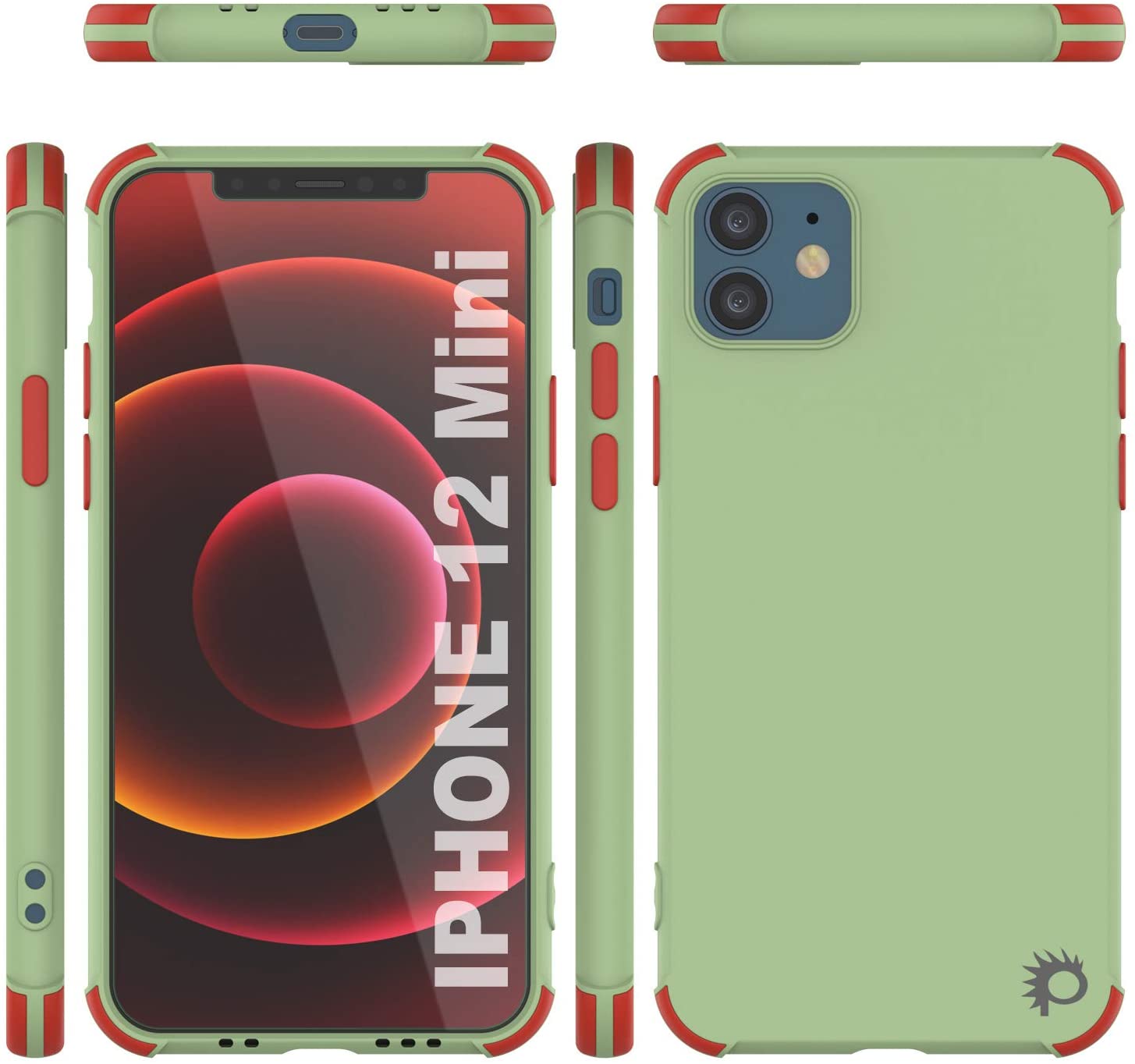 Punkcase Protective & Lightweight TPU Case [Sunshine Series] for iPhone 12 Mini [Light Green]