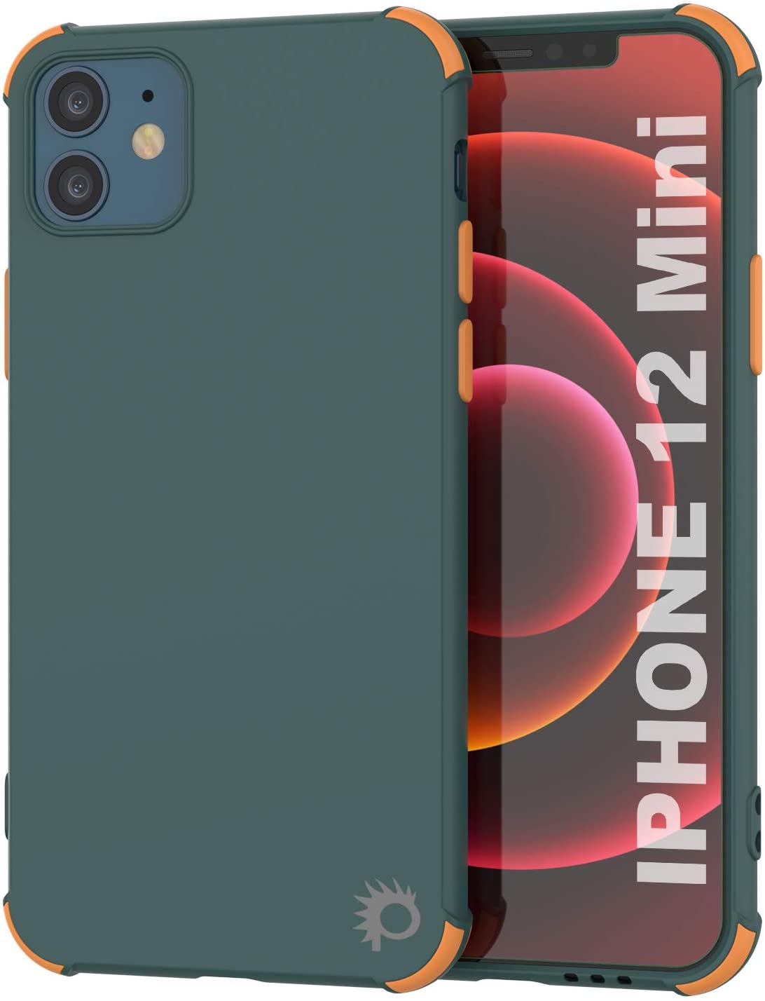 Punkcase Protective & Lightweight TPU Case [Sunshine Series] for iPhone 12 Mini [Dark Green]