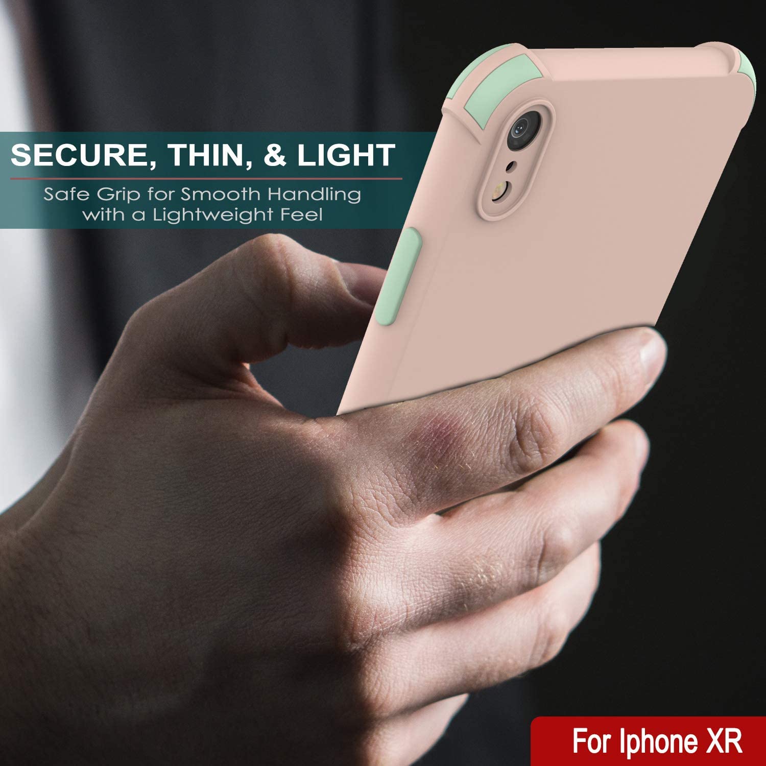 Punkcase Protective & Lightweight TPU Case [Sunshine Series] for iPhone XR [Pink]