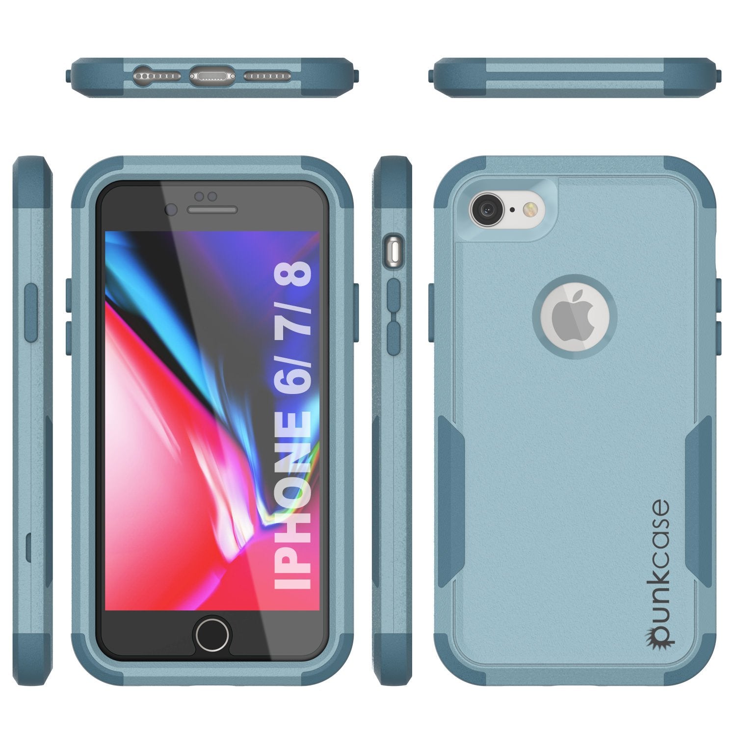 Punkcase for iPhone 7 Belt Clip Multilayer Holster Case [Patron Series] [Mint]
