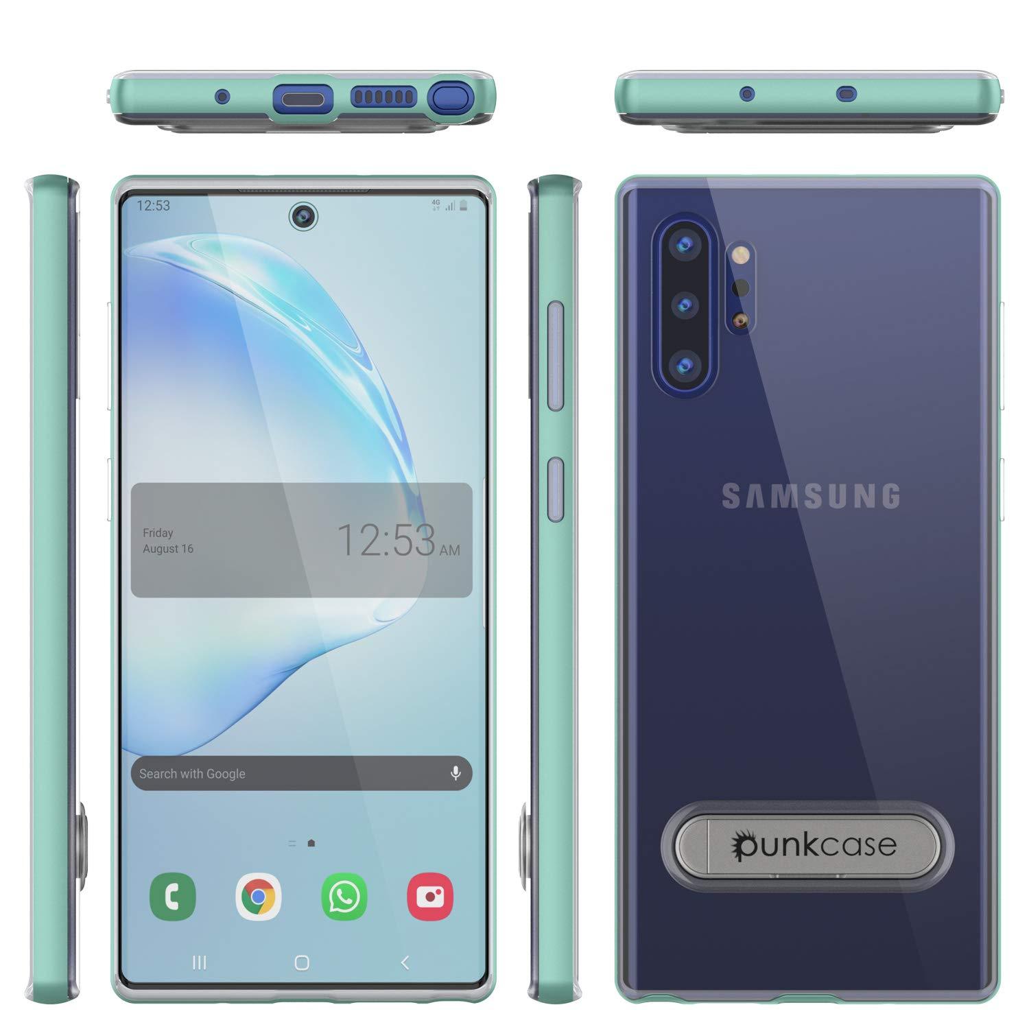 Galaxy Note 10+ Plus Lucid 3.0 PunkCase Armor Cover w/Integrated Kickstand and Screen Protector [Teal]