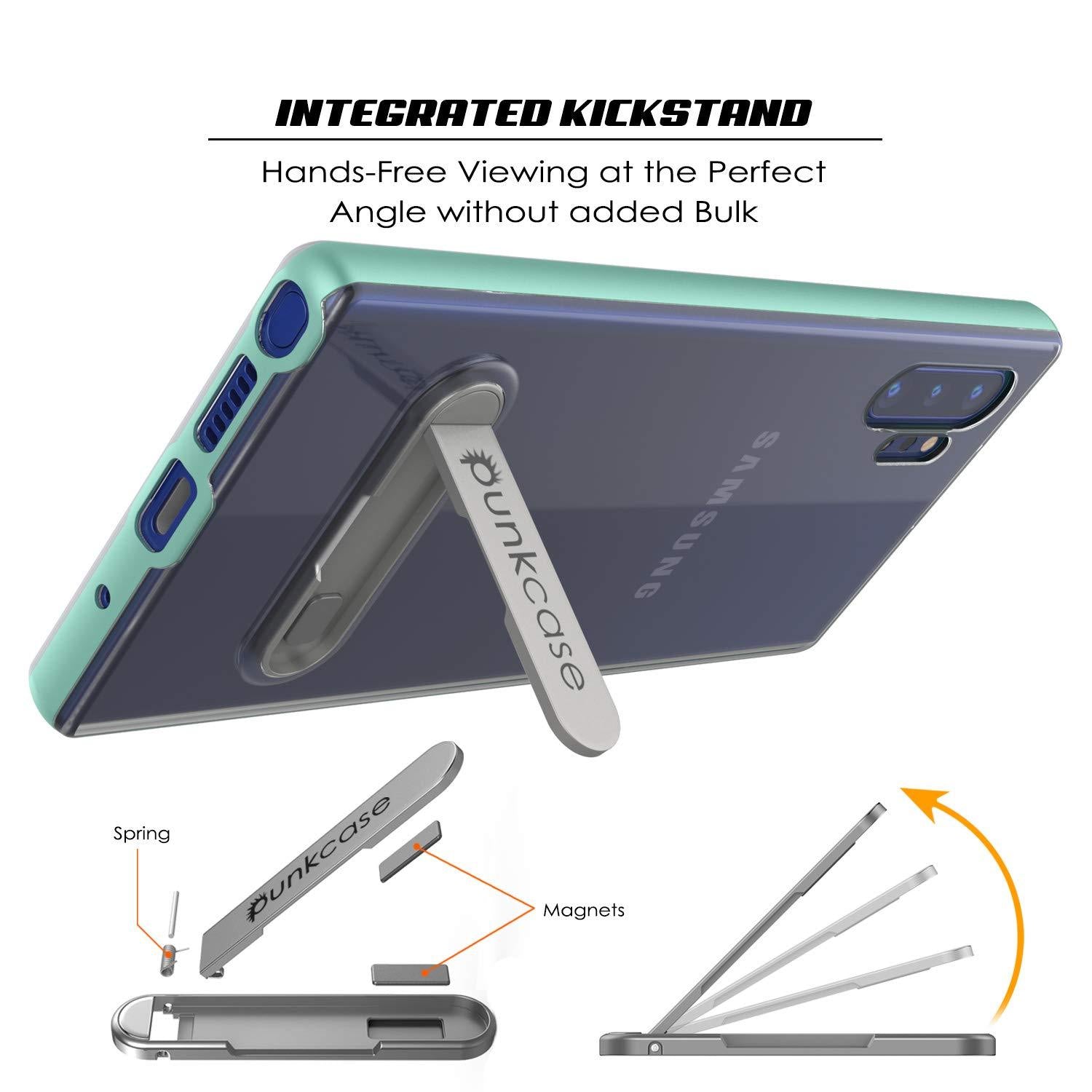 Galaxy Note 10+ Plus Lucid 3.0 PunkCase Armor Cover w/Integrated Kickstand and Screen Protector [Teal]