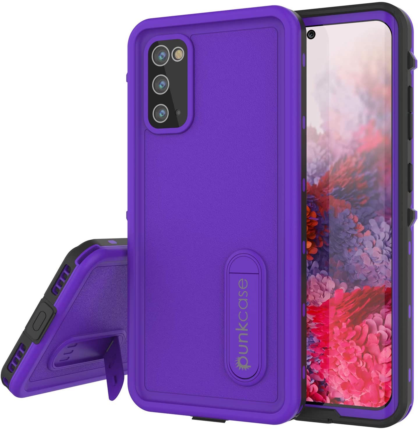 Galaxy S20 Waterproof Case, Punkcase [KickStud Series] Armor Cover [Purple]