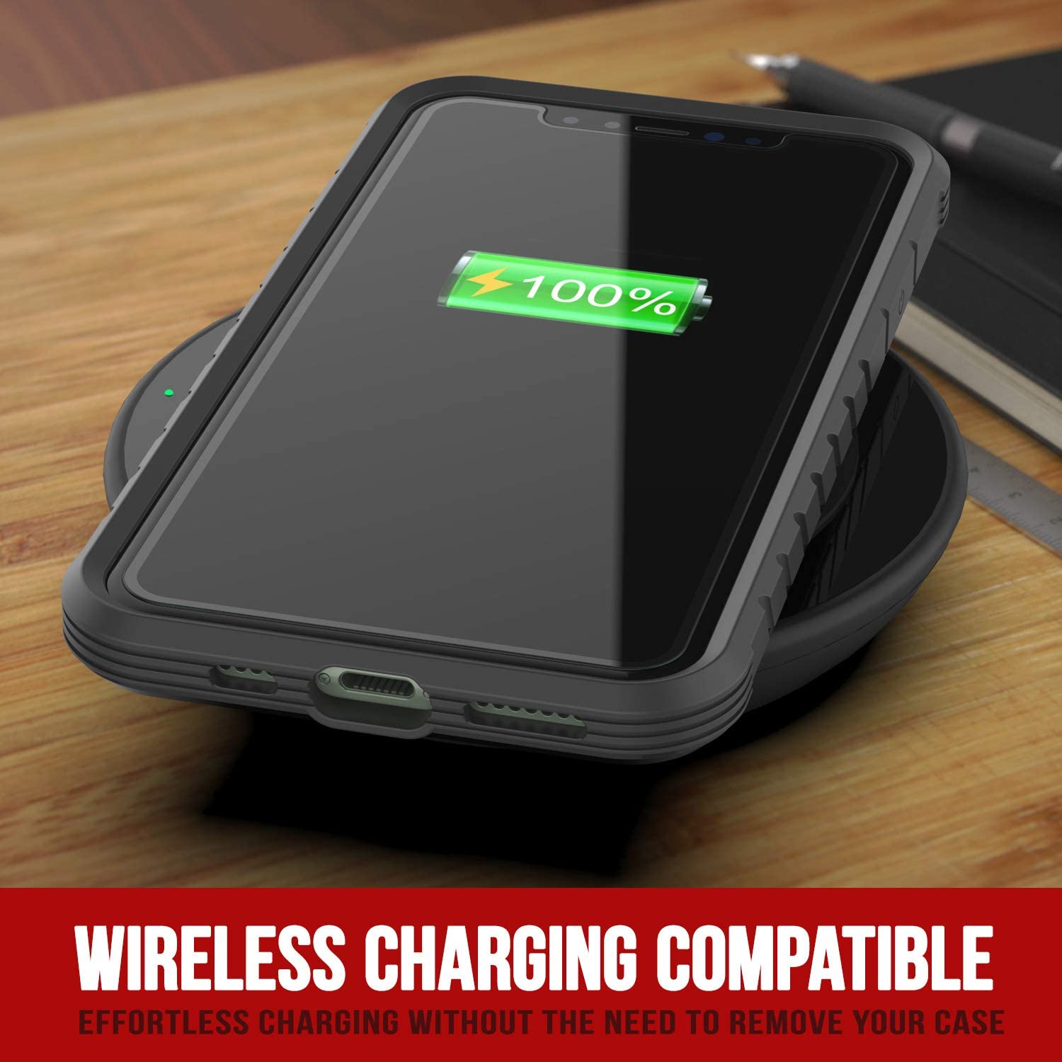 Punkcase iPhone 12 ravenger Case Protective Military Grade Multilayer Cover [Grey-Black]