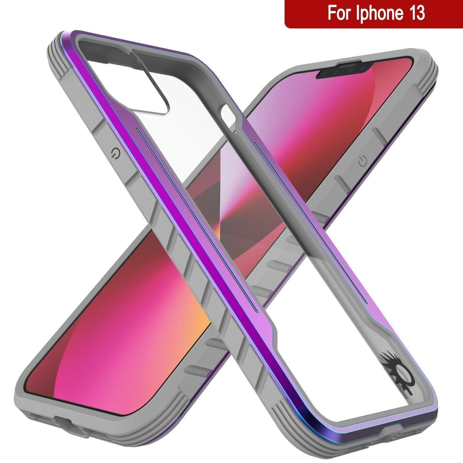 Punkcase iPhone 14 Ravenger MAG Defense Case Protective Military Grade Multilayer Cover [Rainbow]