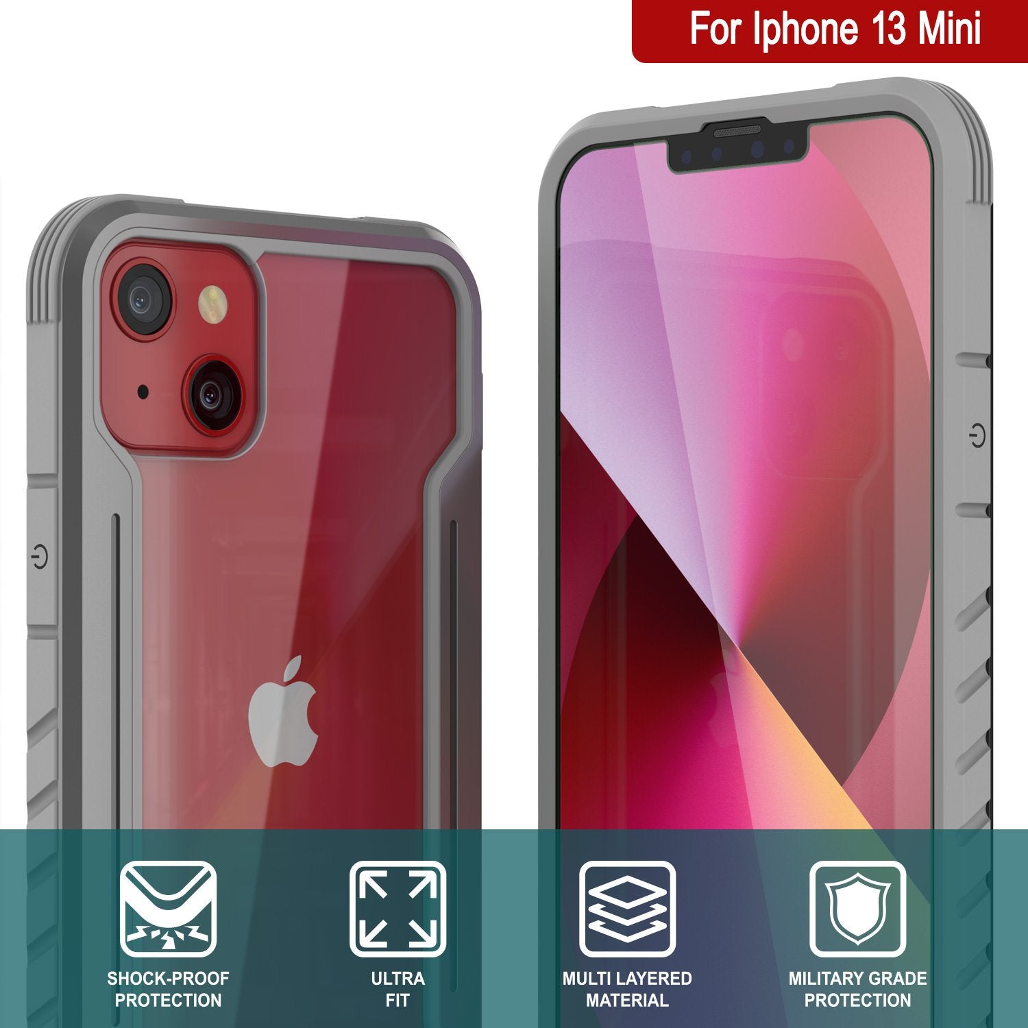 Punkcase iPhone 14 Plus Ravenger MAG Defense Case Protective Military Grade Multilayer Cover [Grey]