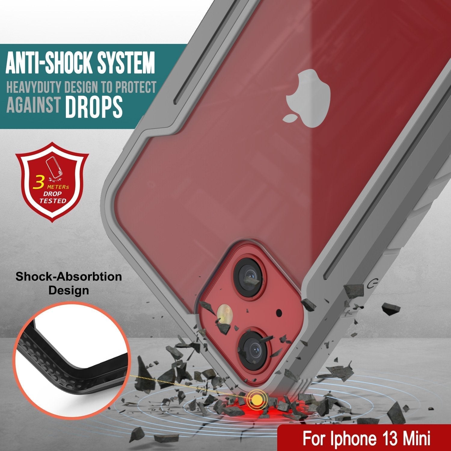 Punkcase iPhone 14 Plus Ravenger MAG Defense Case Protective Military Grade Multilayer Cover [Grey]
