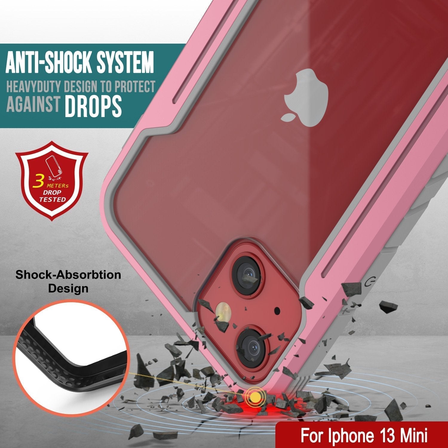Punkcase iPhone 14 Plus Ravenger MAG Defense Case Protective Military Grade Multilayer Cover [Rose-Gold]