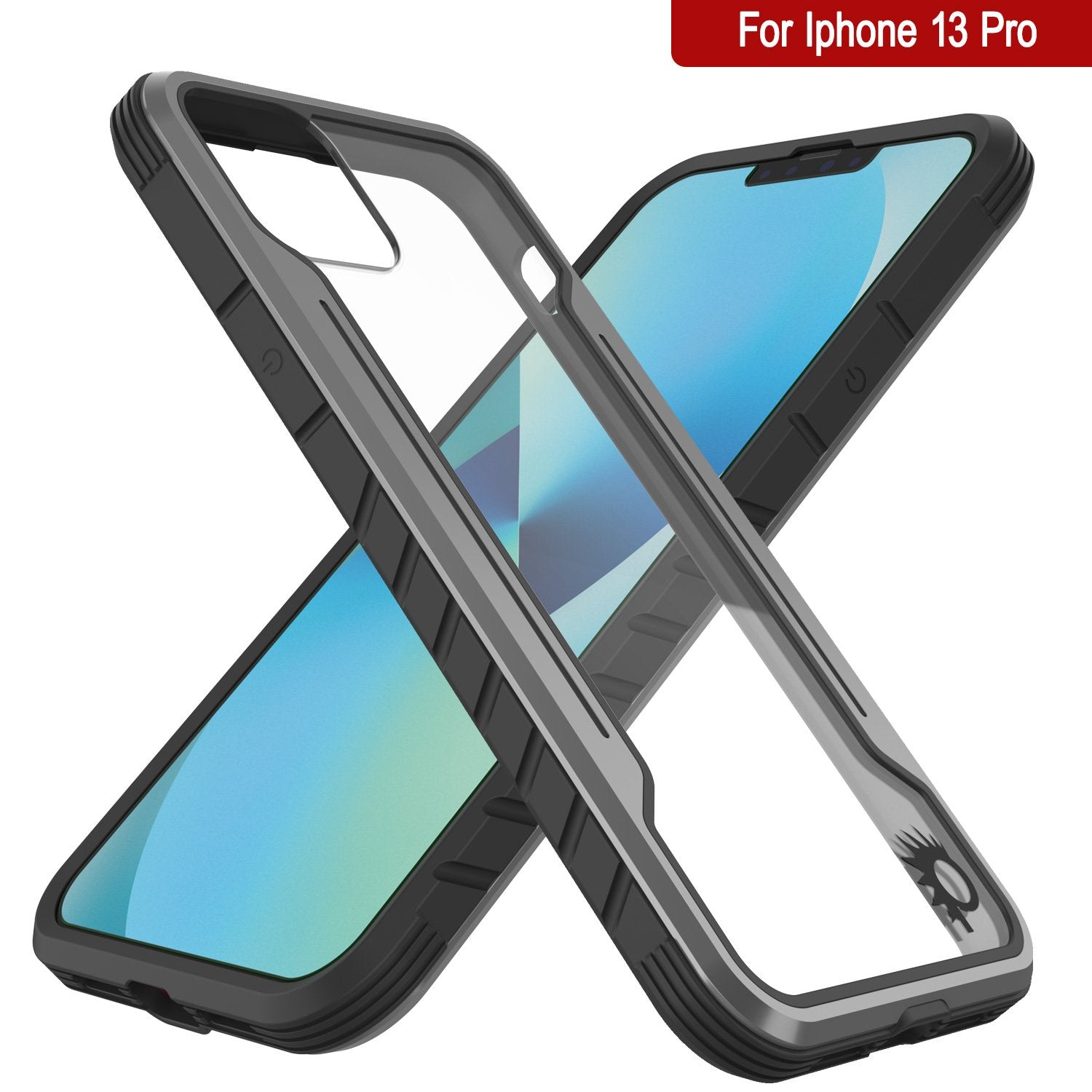 Punkcase iPhone 14 Pro Ravenger MAG Defense Case Protective Military Grade Multilayer Cover [Grey-Black]