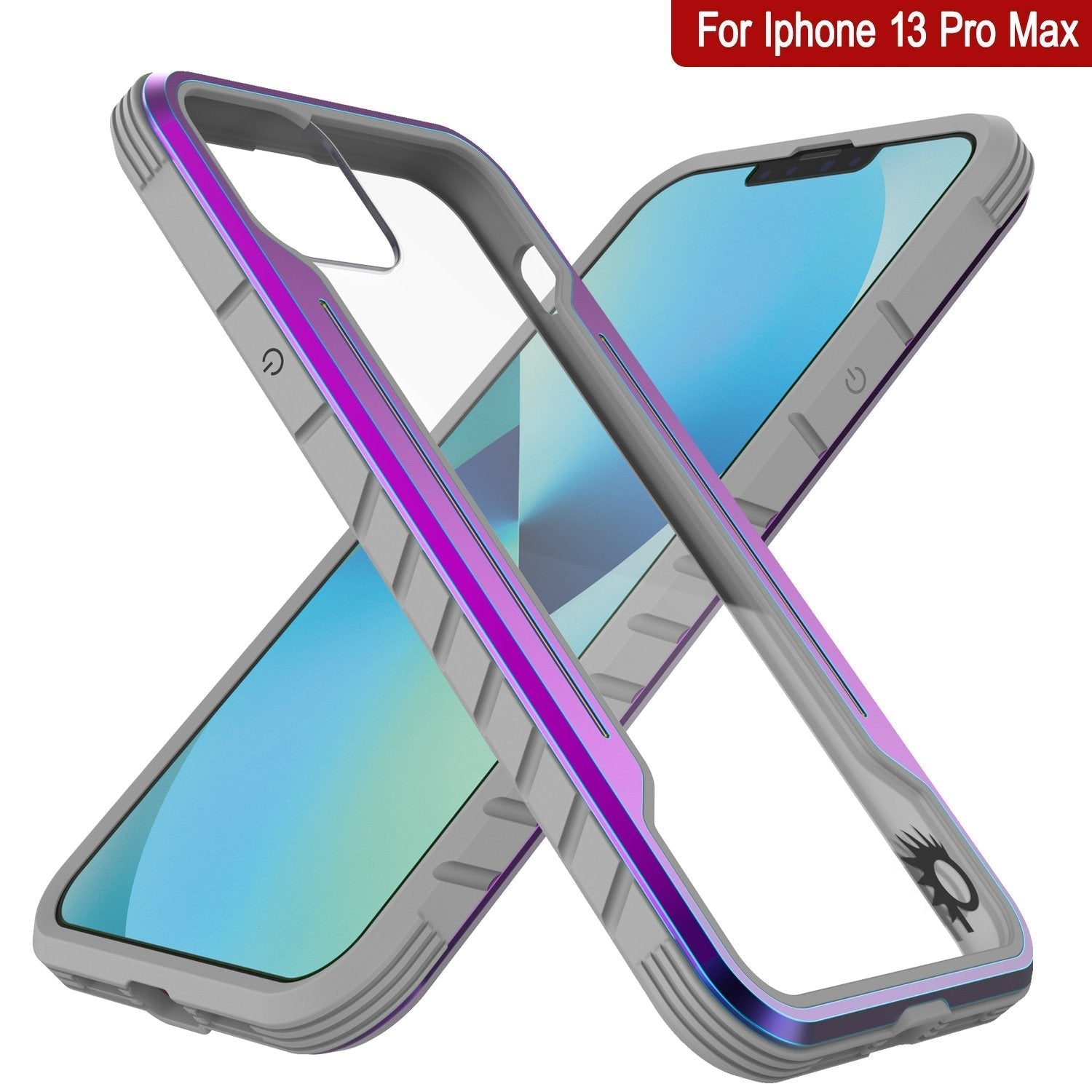 Punkcase iPhone 14 Pro Max Ravenger MAG Defense Case Protective Military Grade Multilayer Cover [Rainbow]
